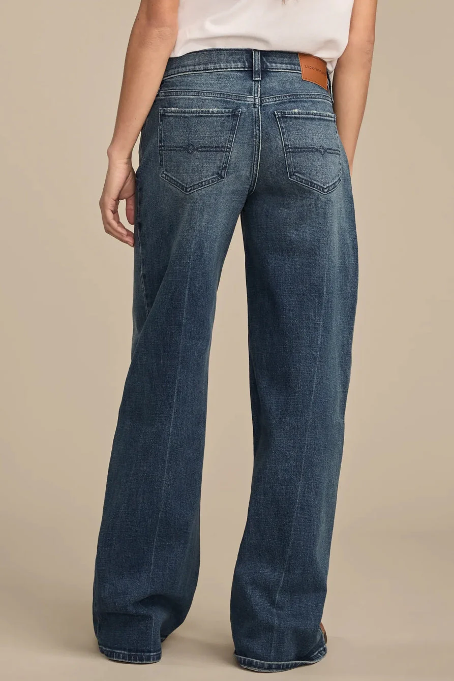 Lucky Brand Women's Mid Rise Sweet Wide Leg - Set it Free Wash - Image 5