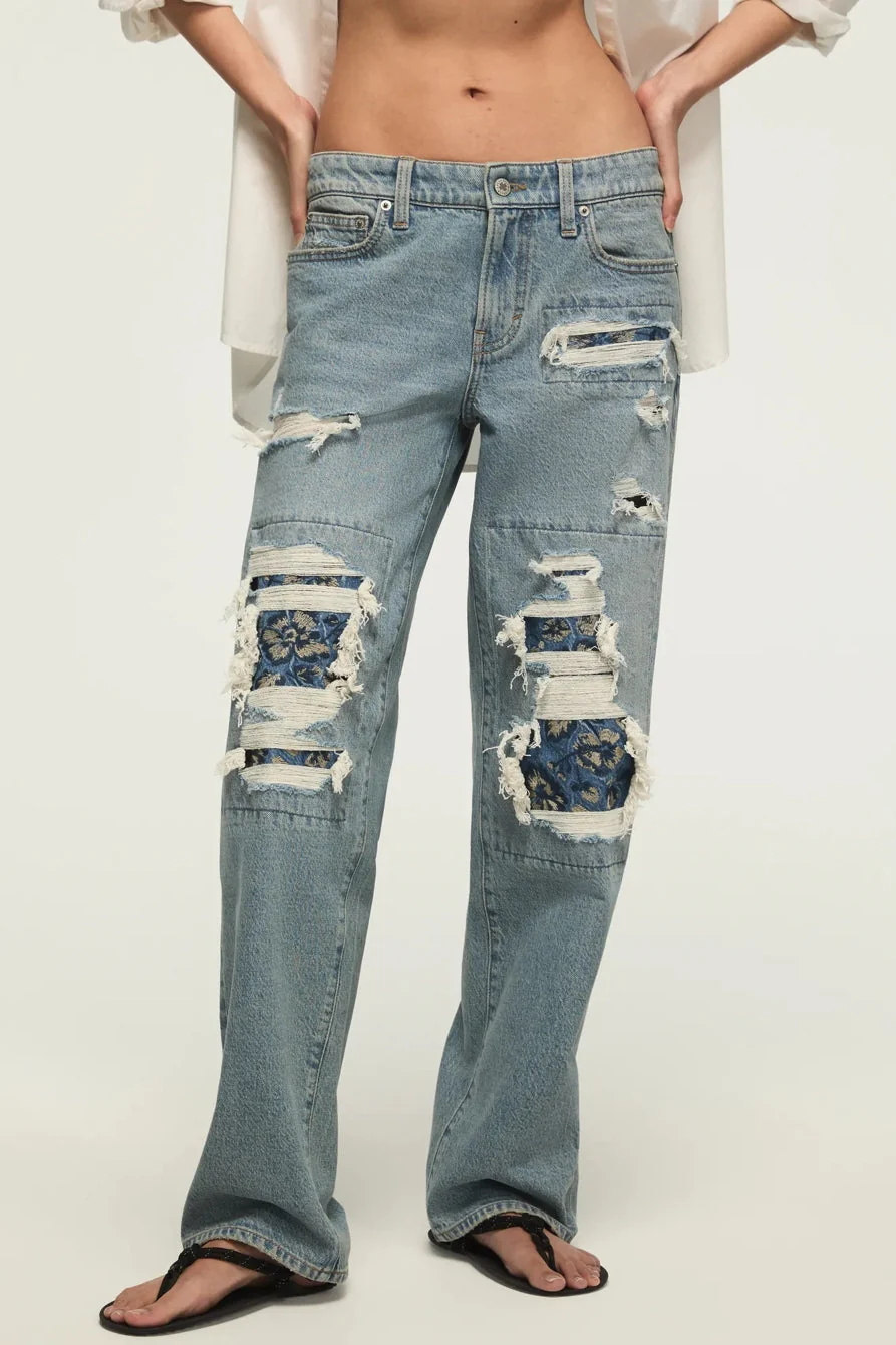 Lucky Brand Women's Lucky Legend Baggy - Skipping Flowers Wash - Image 5