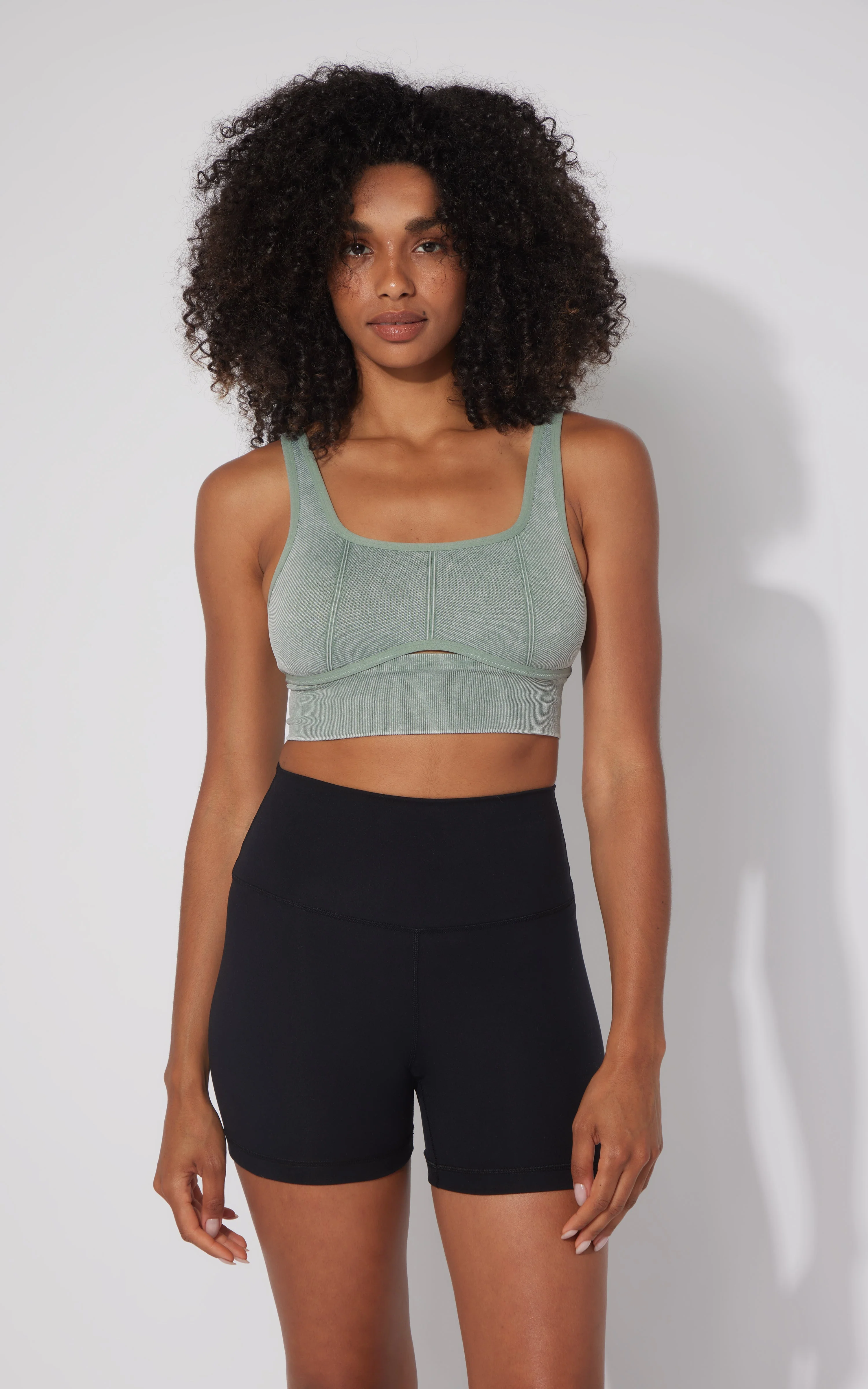 90 Degree by Reflex 2 PK Stonewash Ribbed Seamless Bra - Image 29