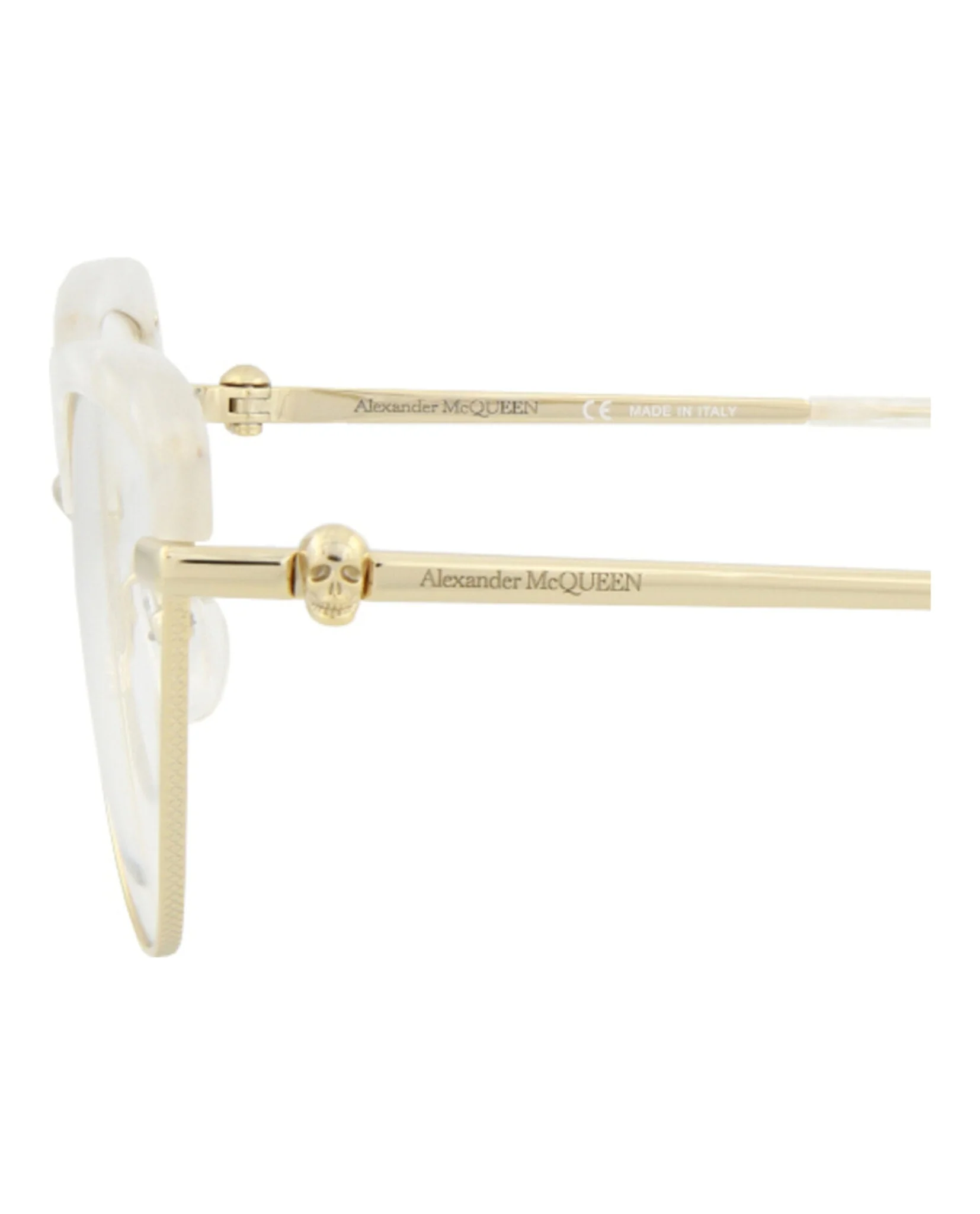 Alexander McQueen Cat Eye-Frame Metal Optical Frames - Image 4