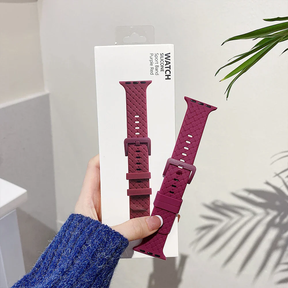 Apple Watch Silicone Strap - Soft Comfortable Rubber Band - Image 6