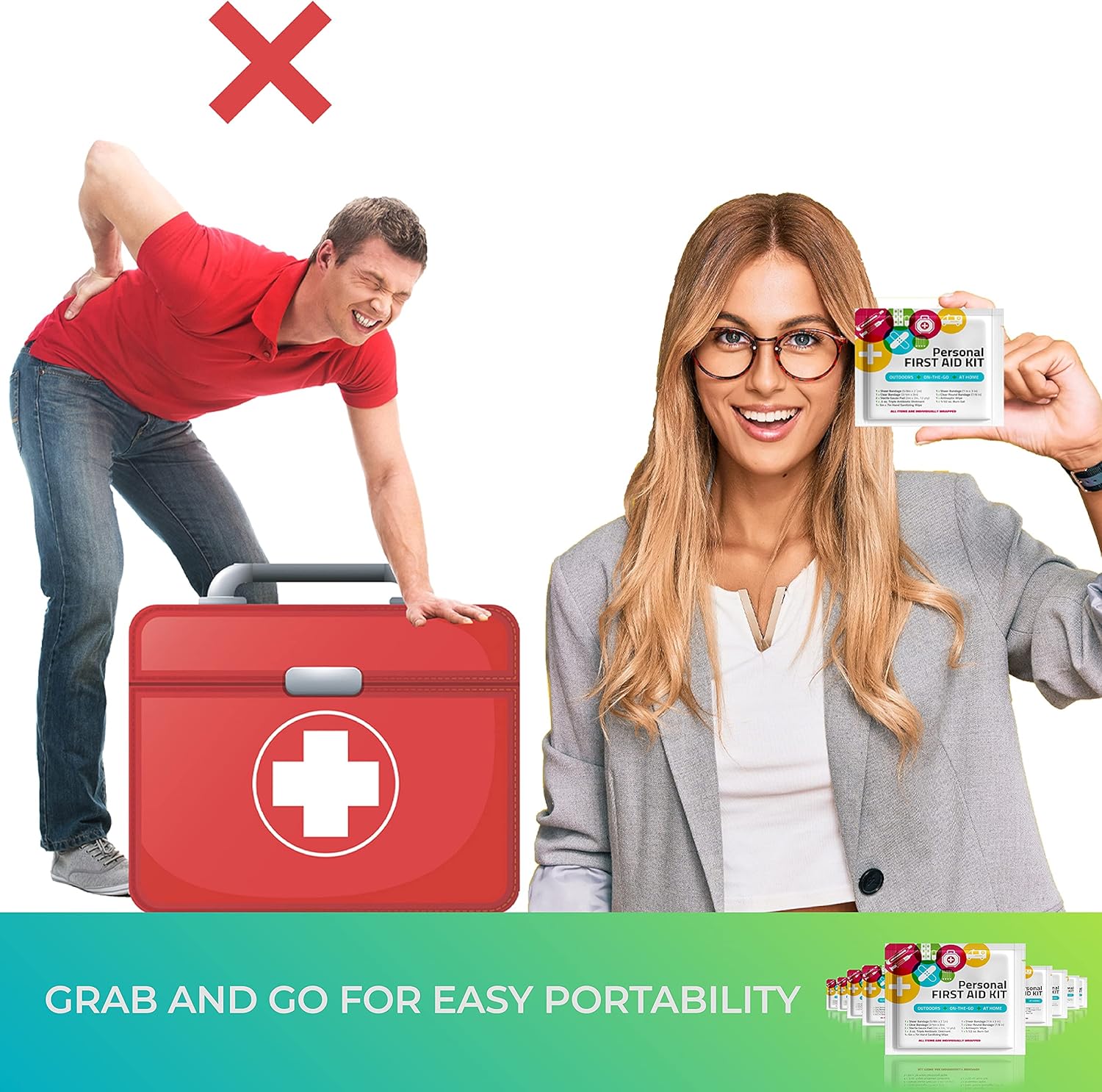 Assorted Mini First Aid Kits Pack of 10 - Image 3