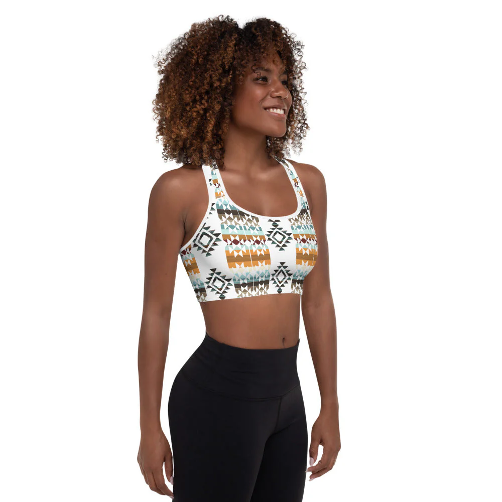 Aztec Blanket Print Sports Bra - Image 6