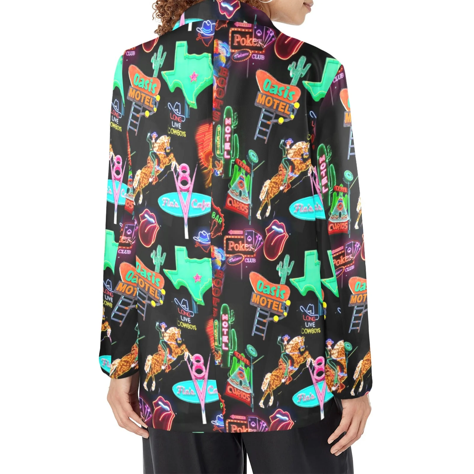 Baha Ranch Vegas Neon Women's Western Blazer - Image 7