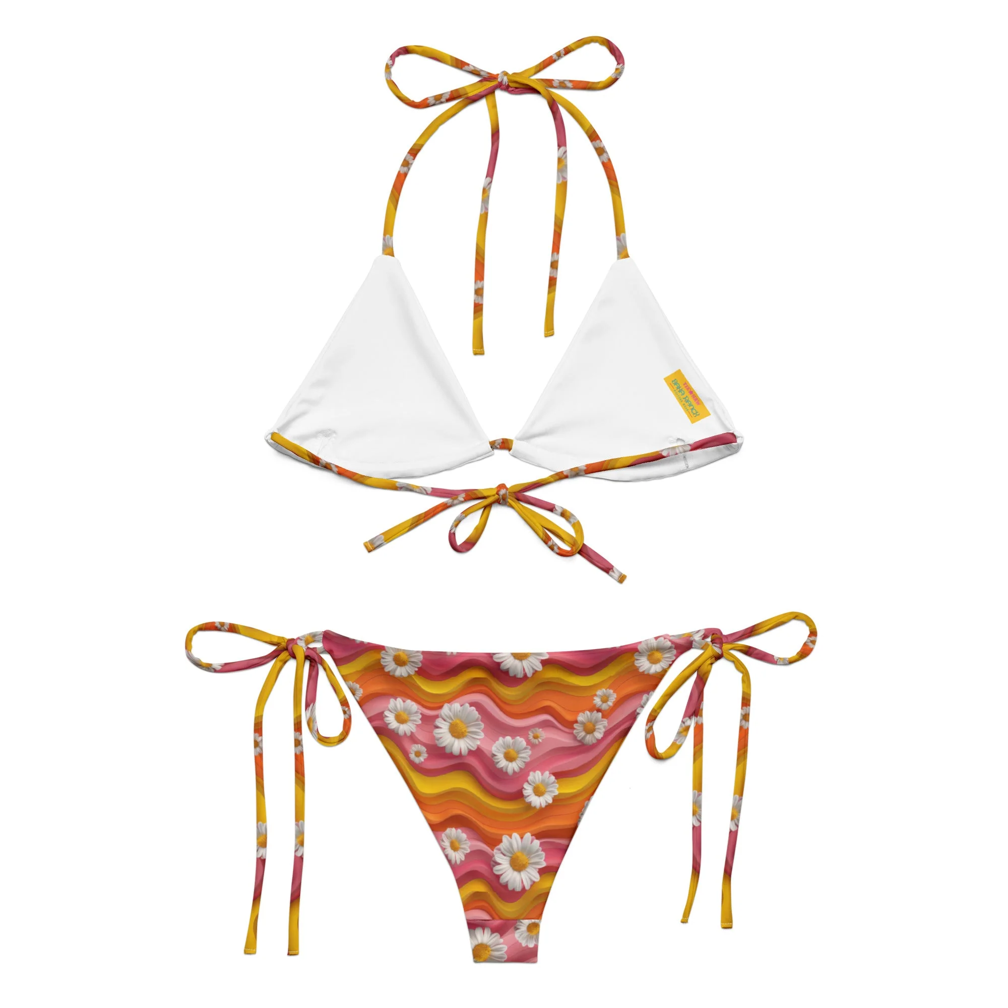 Baha Ranch Yeehaw Groovy Floral String Bikini - Image 4