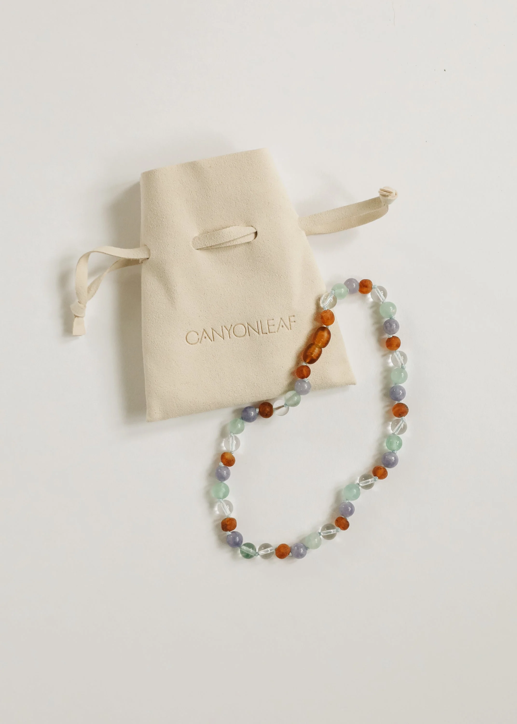 Baltic Sea Amber + Natural Gemstone || Beaded Necklace - Image 5