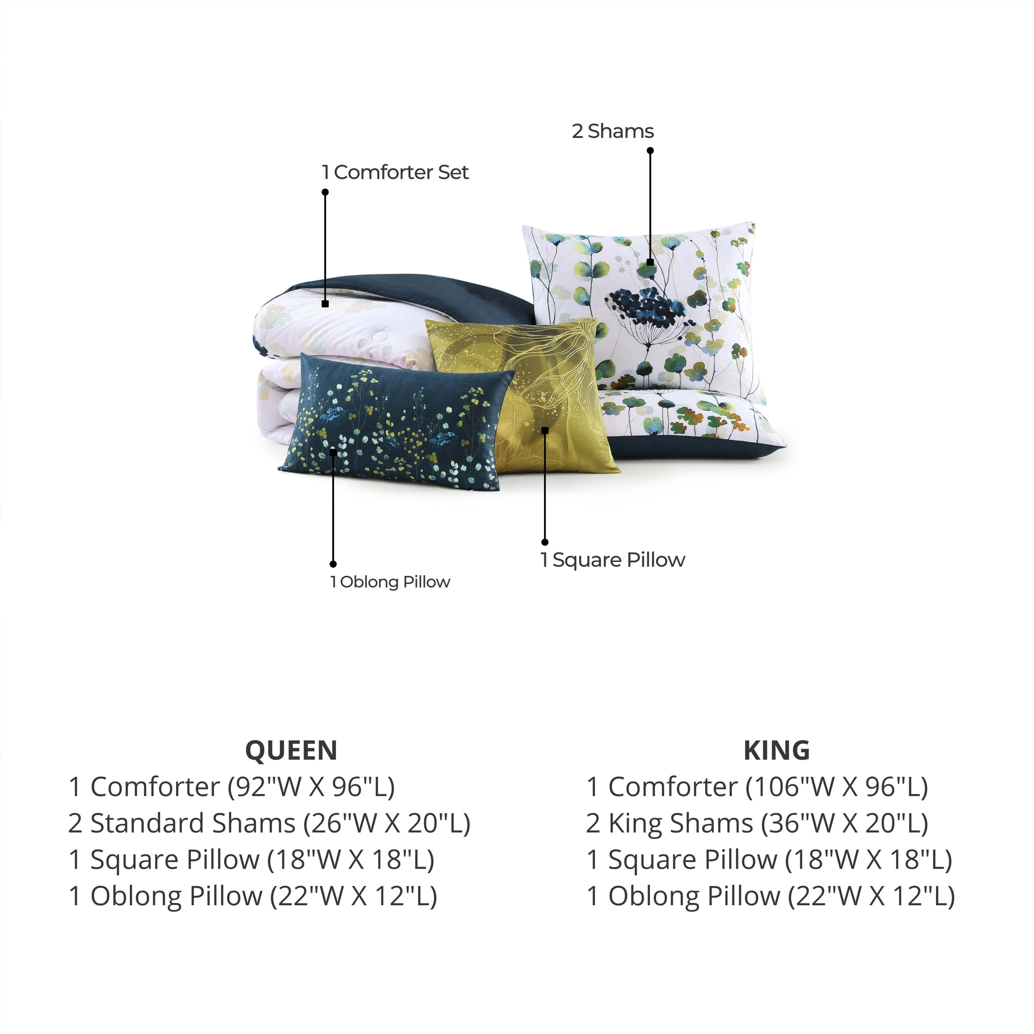 Bebejan Abstract Vines 5 Piece Reversible Comforter Set - Image 10