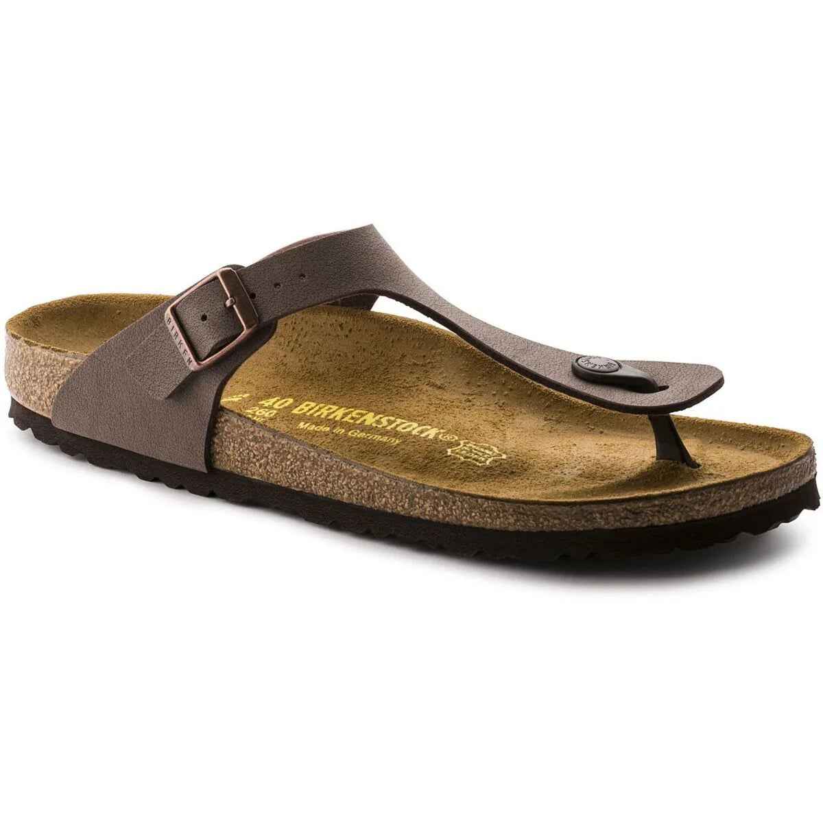 Birkenstock Gizeh Birkibuc Mocha Sandals - Image 3