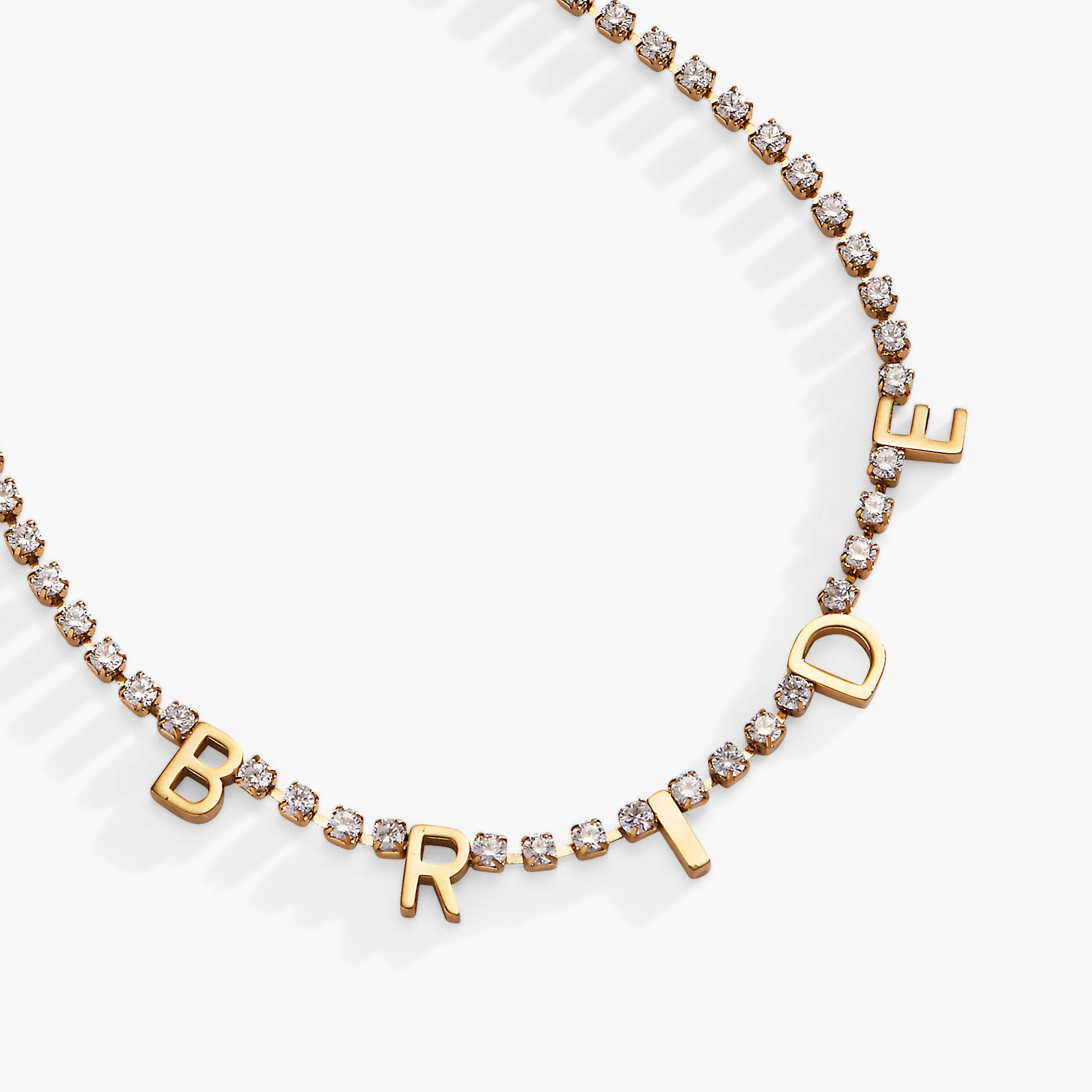 “Bride” Crystal Tennis Necklace - Image 5