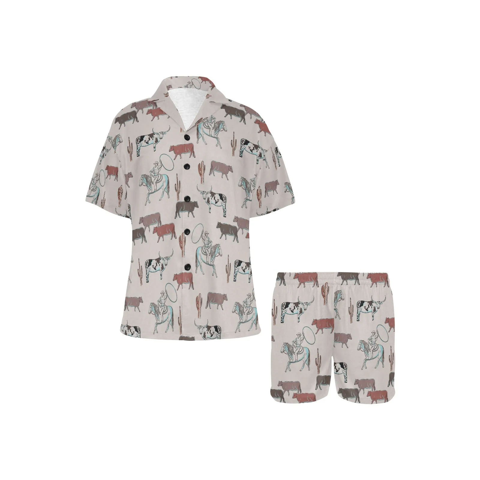Cattle Drive Women's Western Pajama Set - Image 2
