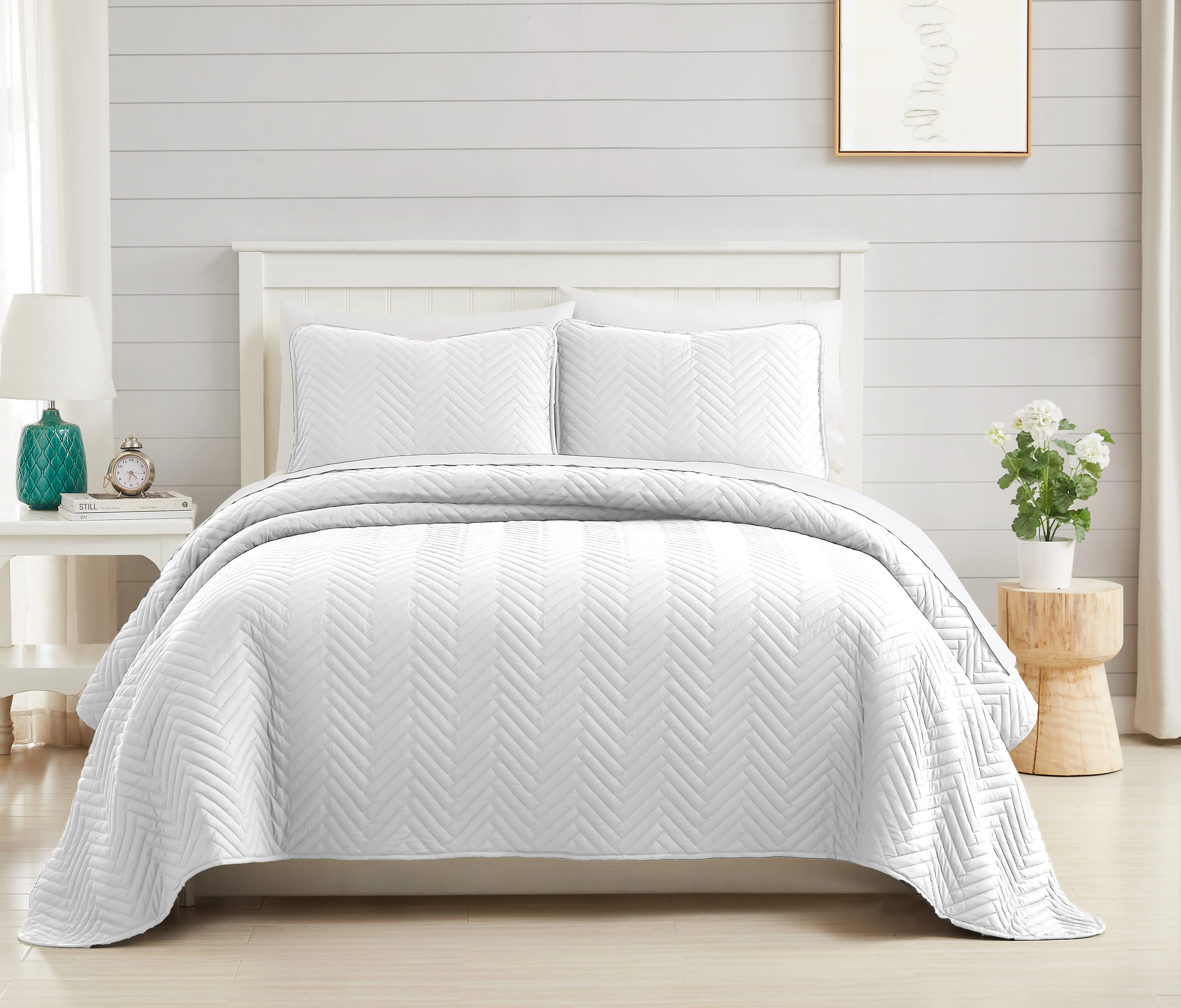 Southshore Fine Linens Chevron Oversized Quilt Set - Image 27