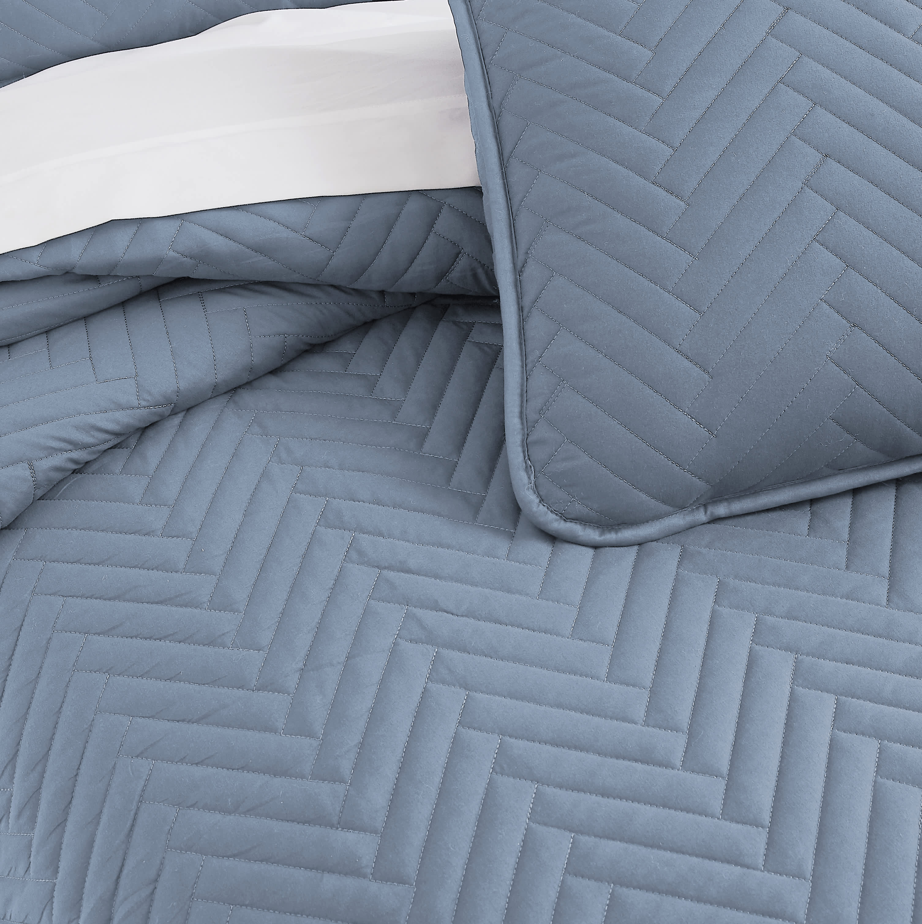 Southshore Fine Linens Chevron Oversized Quilt Set - Image 7