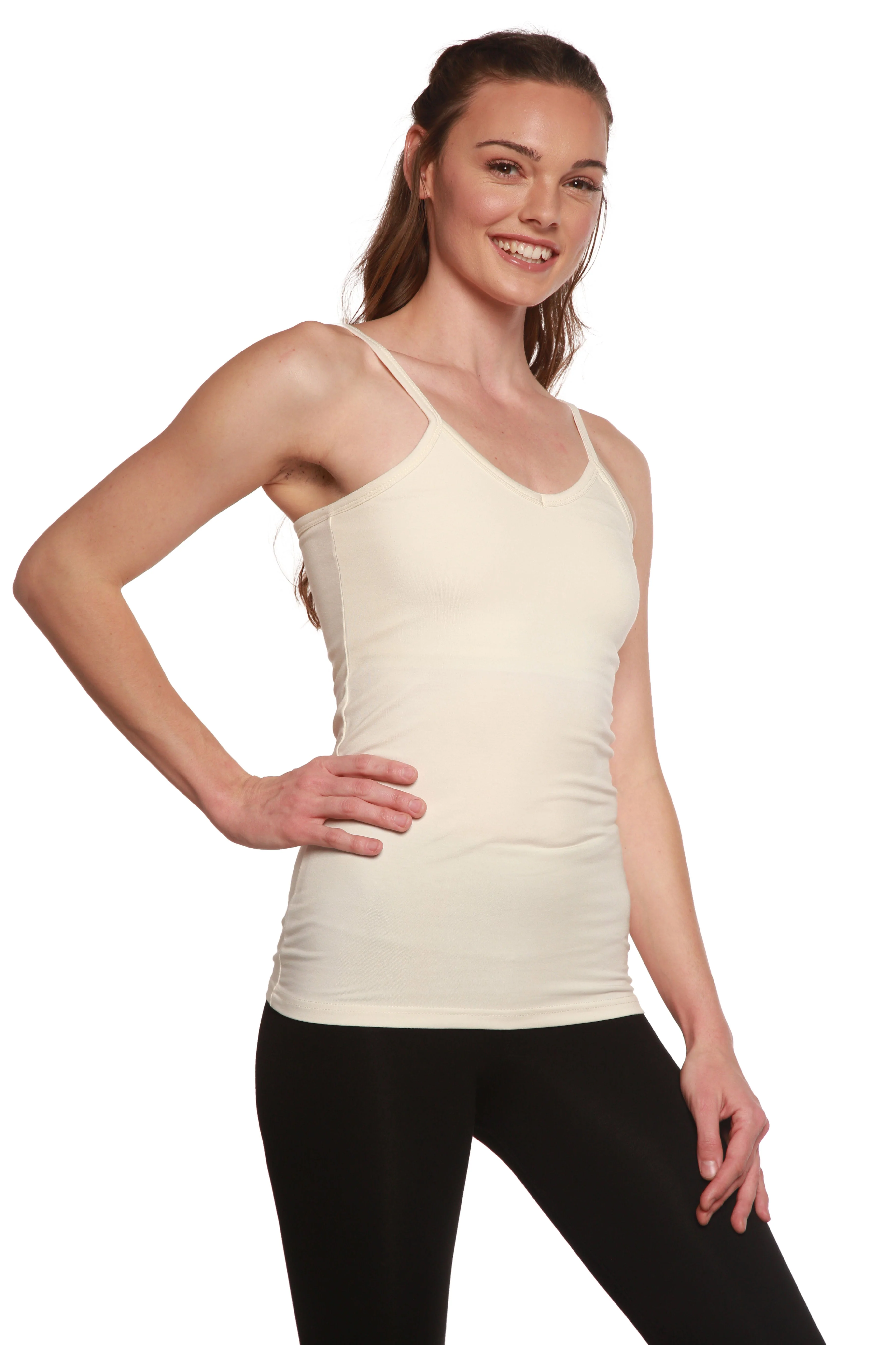 Clearance Women's Bamboo/Cotton Camisole with Shelf Bra - Image 4