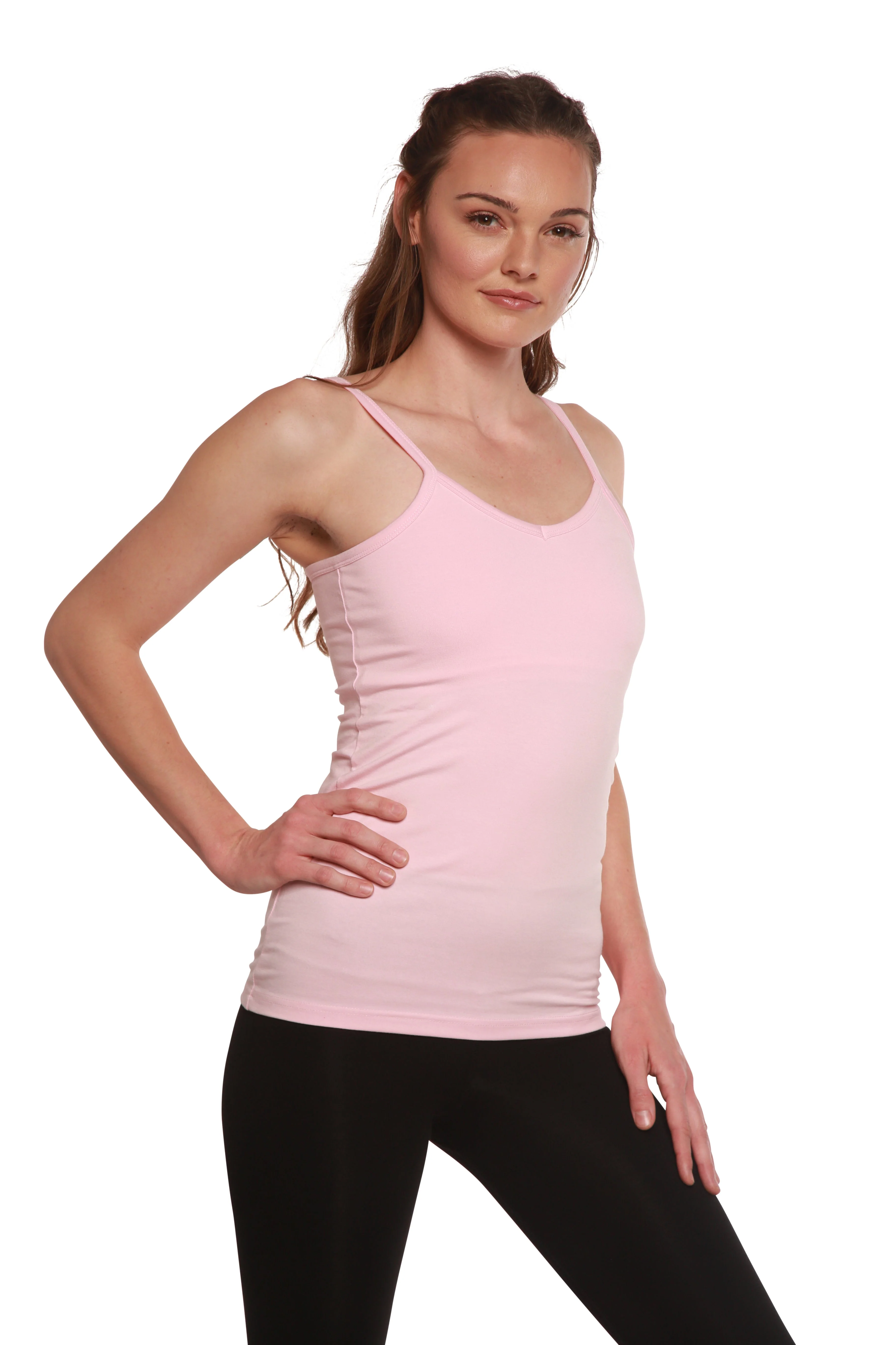 Clearance Women's Bamboo/Cotton Camisole with Shelf Bra - Image 9
