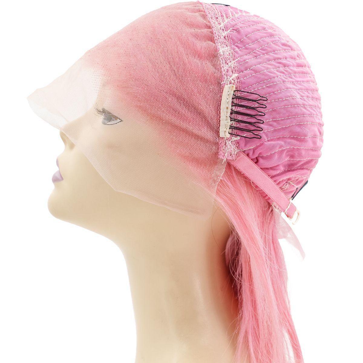 Cotton Candy 13x4 Transparent Lace Front 100% Human Hair Bob Wig - Image 6