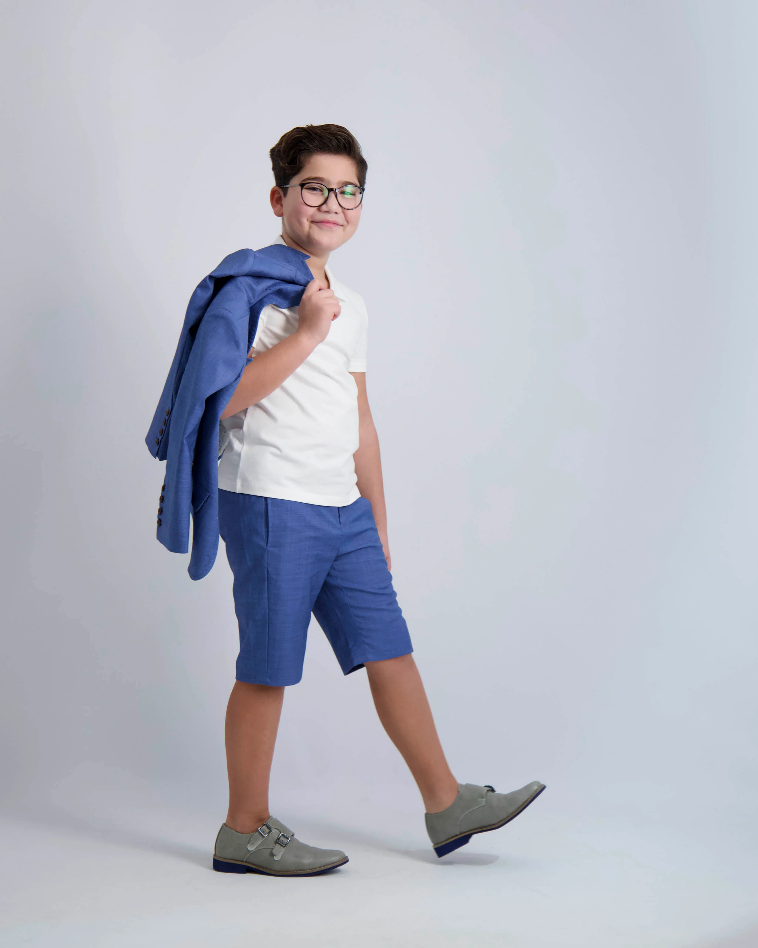 Egyptian Blue Short Dress Pants - Image 4