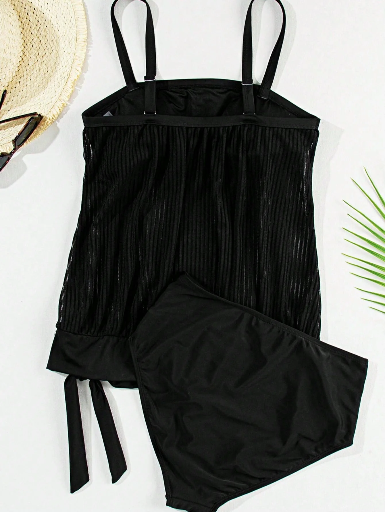 Elegant Knitted Fabric Beach Summer Tankini Swimsuit - Image 7