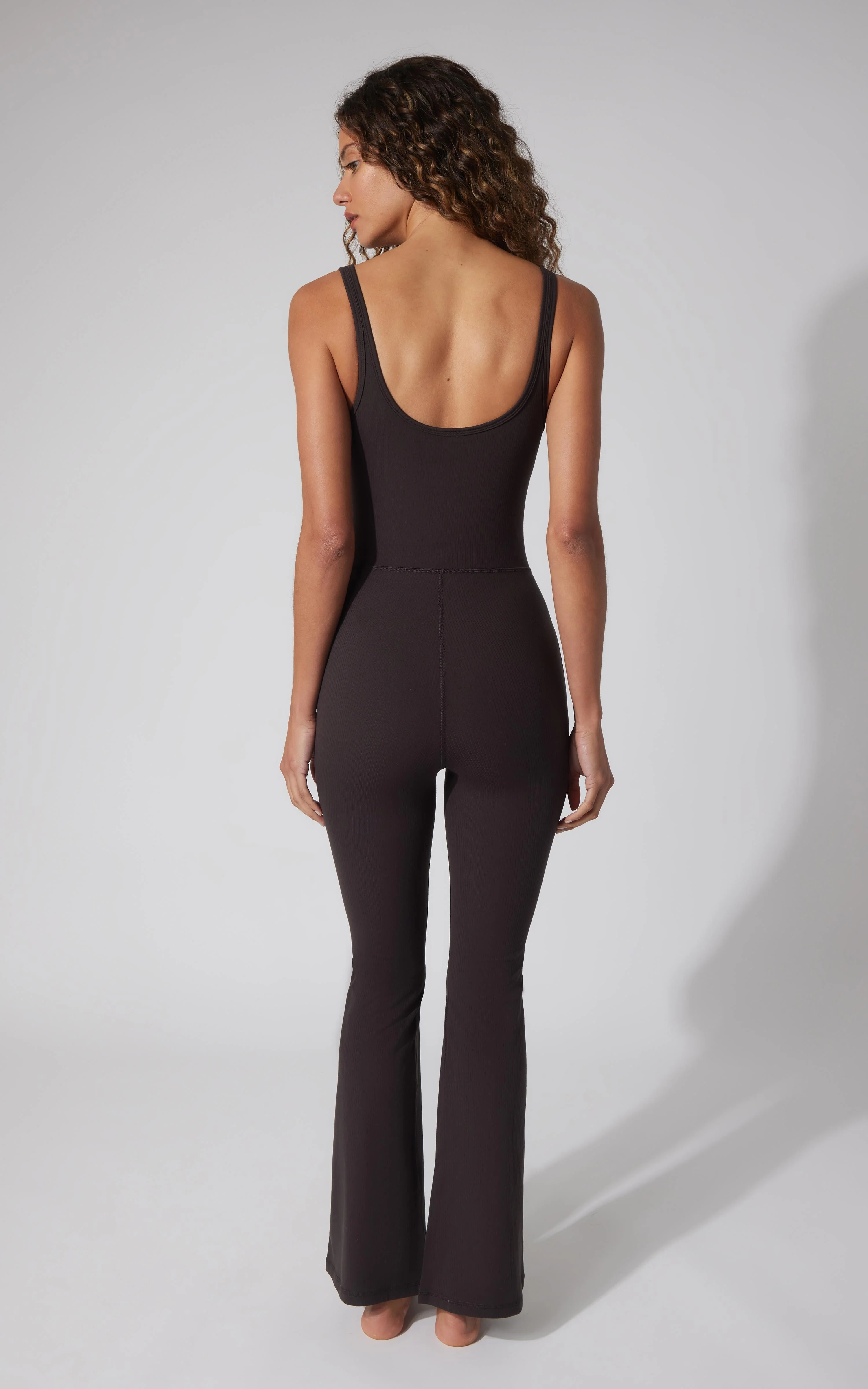 90 Degree by Reflex Felix Ribbed Scarlett Flare Jumpsuit - Image 12