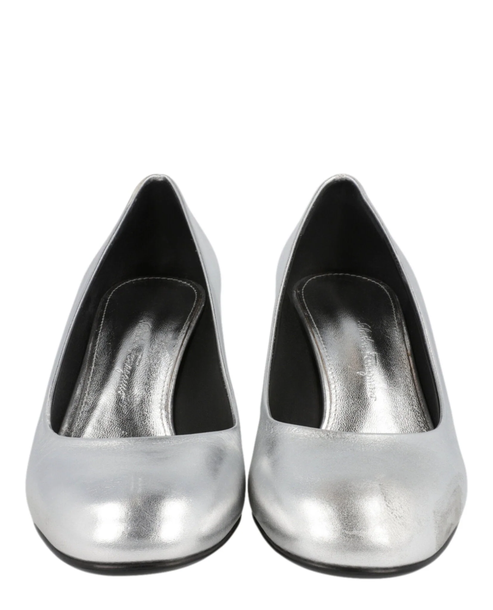 Ferragamo Farrah Metallic Leather Pumps - Image 5