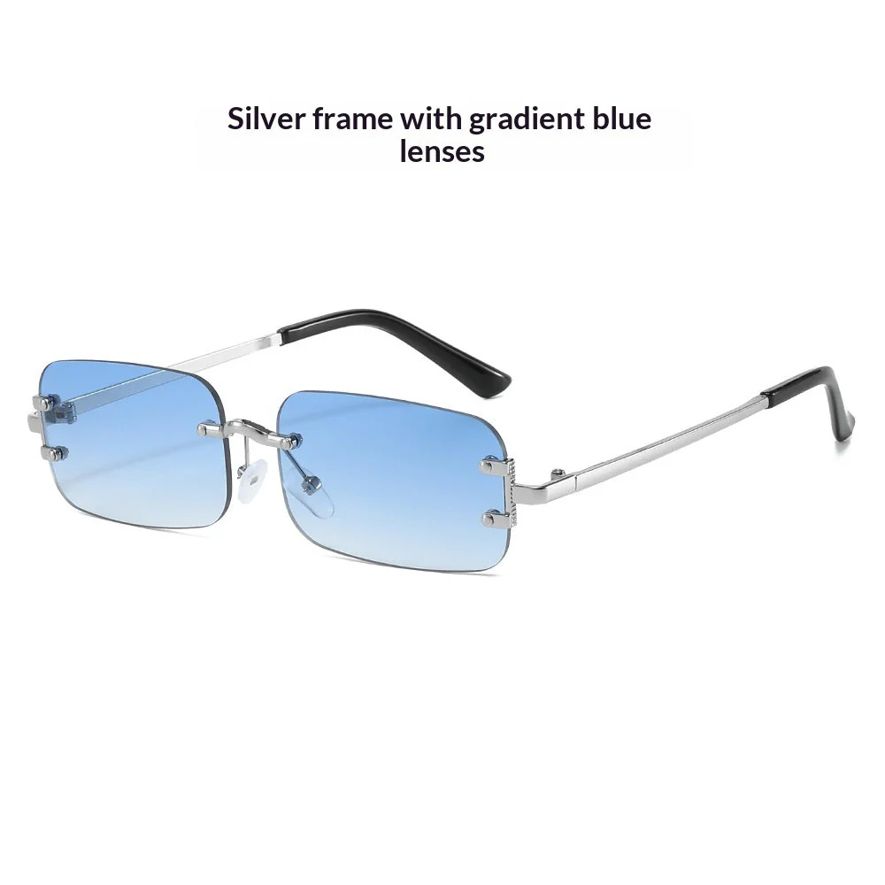Frameless Rimless Sunglasses – Elegant Western Style - Image 7