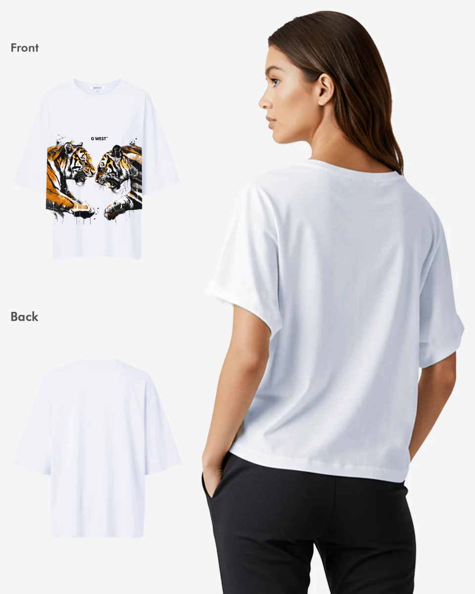 G West Womens Wild Things Oversized Tee - Image 6