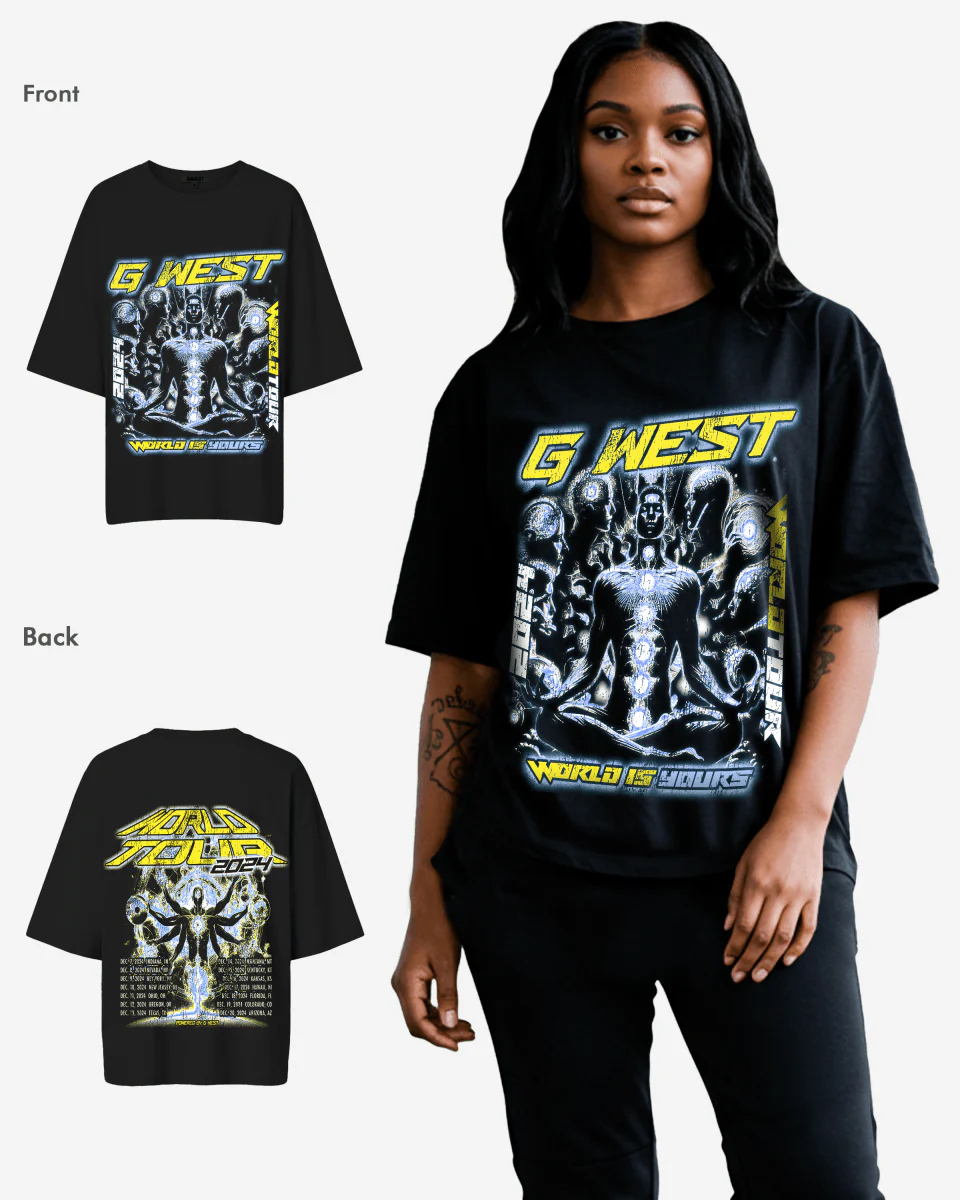 G West Womens World Is Yours Premium Oversized Tee - Image 14