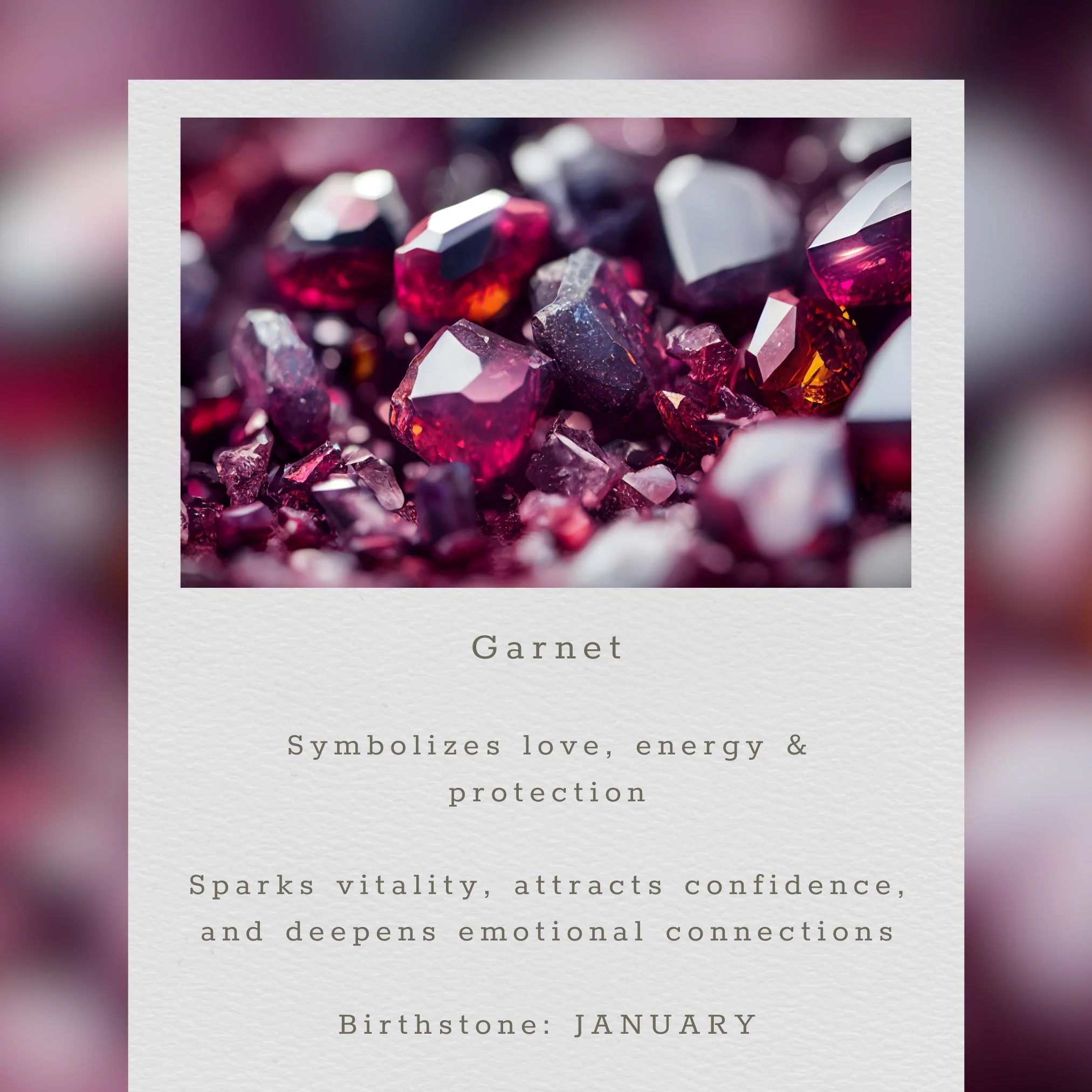 Garnet Mini Swing Hoop Earrings - Image 10
