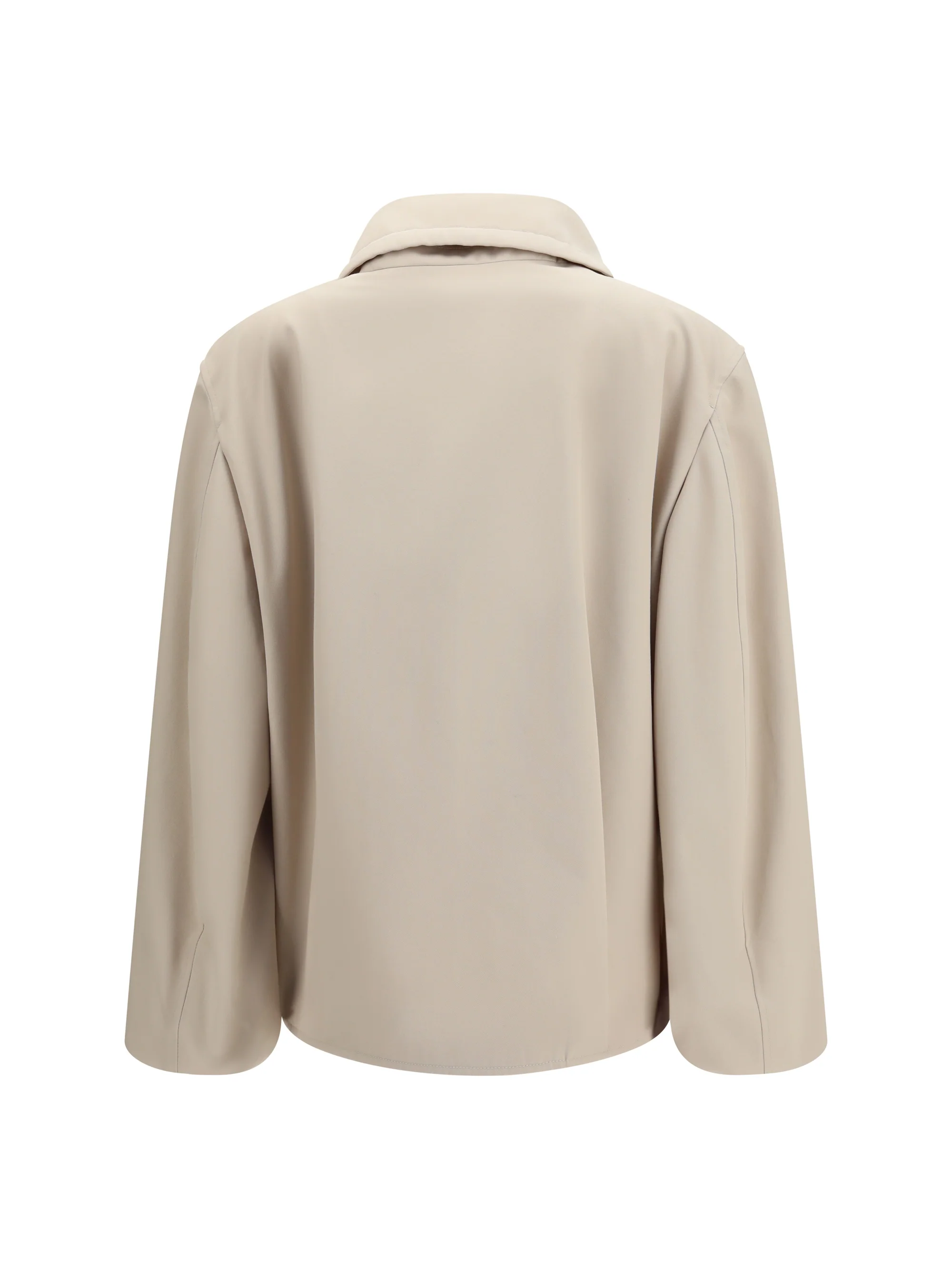 High-Neck Jacket Beige - Image 2