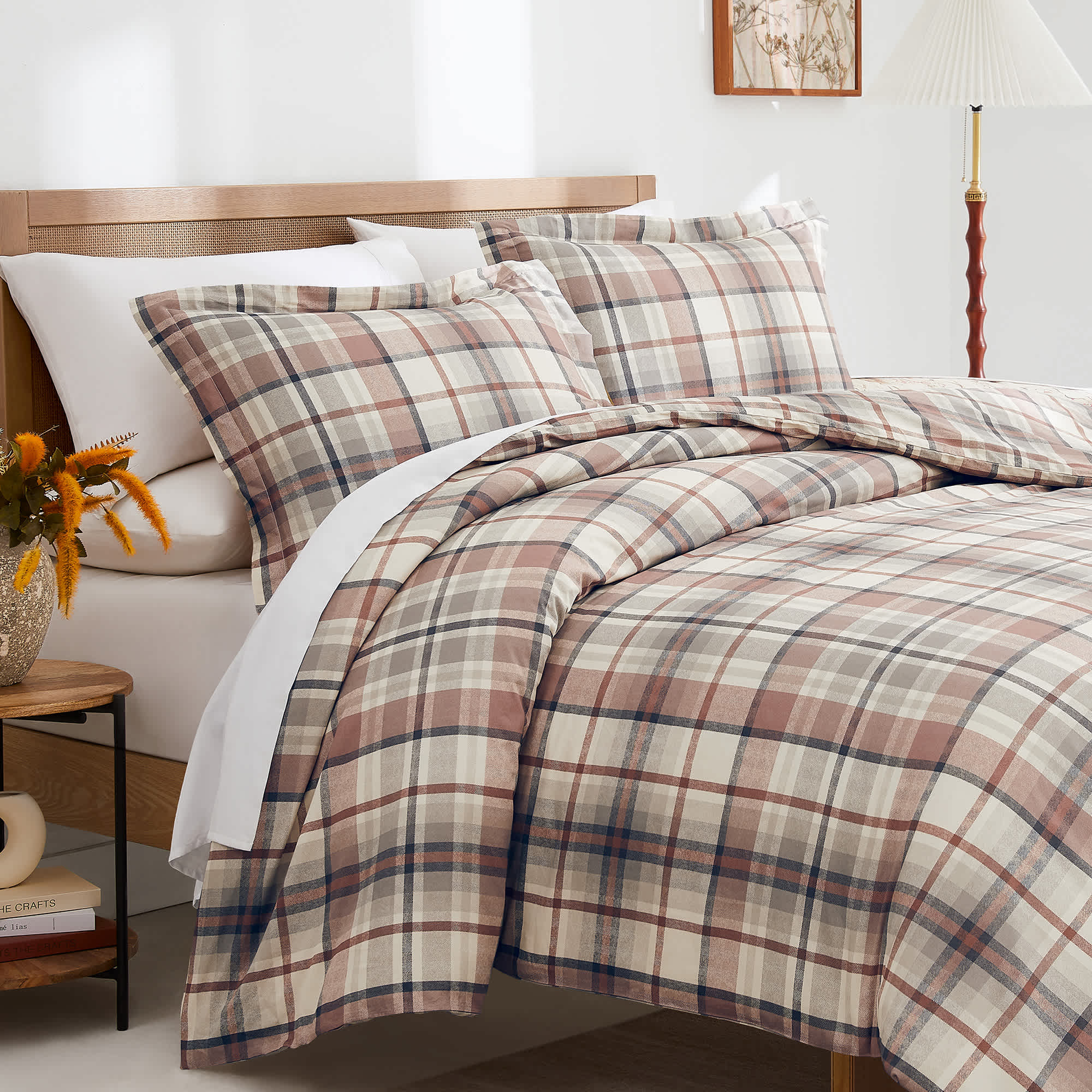 Southshore Fine Linens Highland 300 Thread-Count 100% Cotton Duvet Cover Set