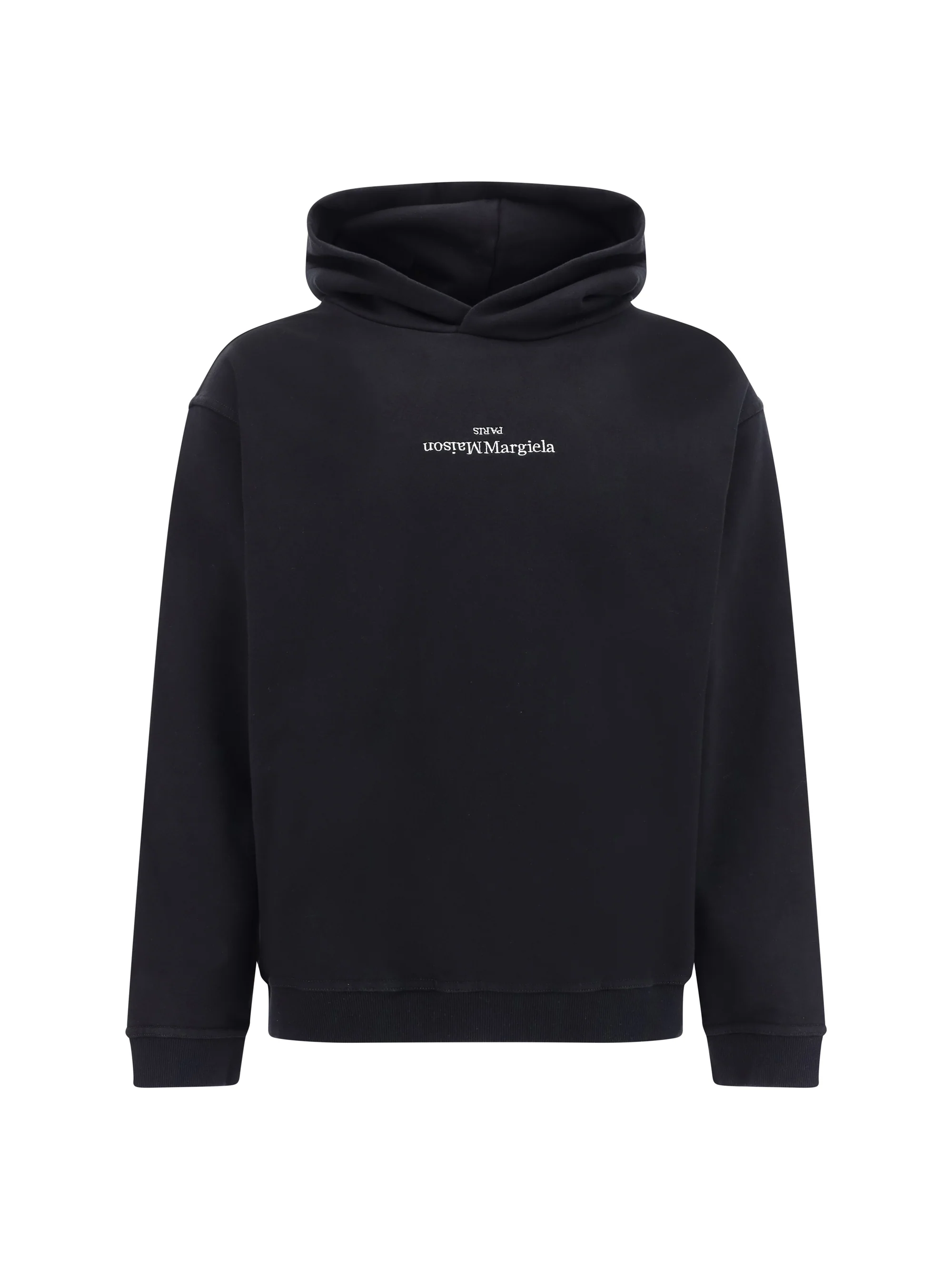 Hoodie Black/White Embroidery