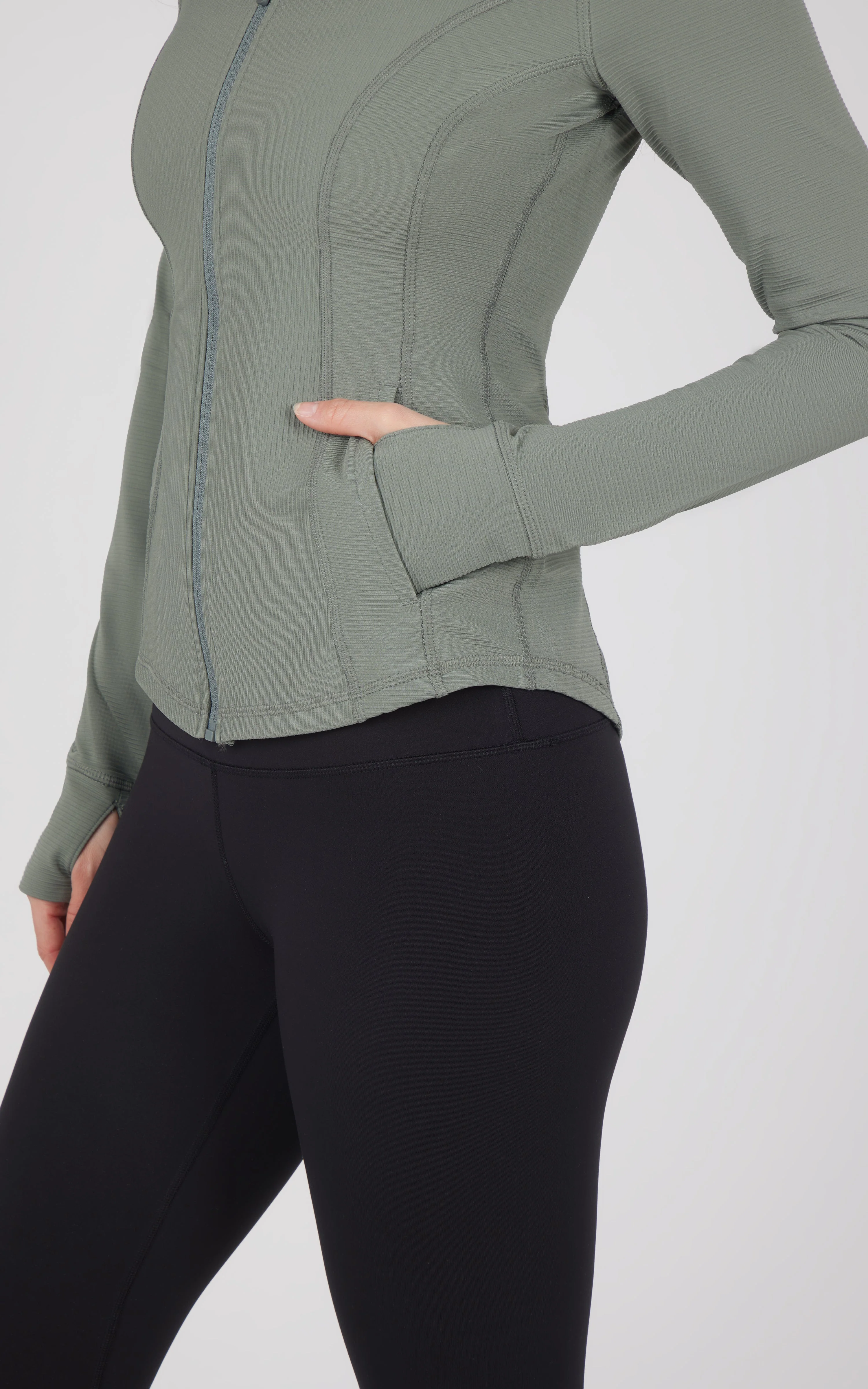 90 Degree by Reflex Interlink Ribbed Princess Seam Performance Jacket - Image 32