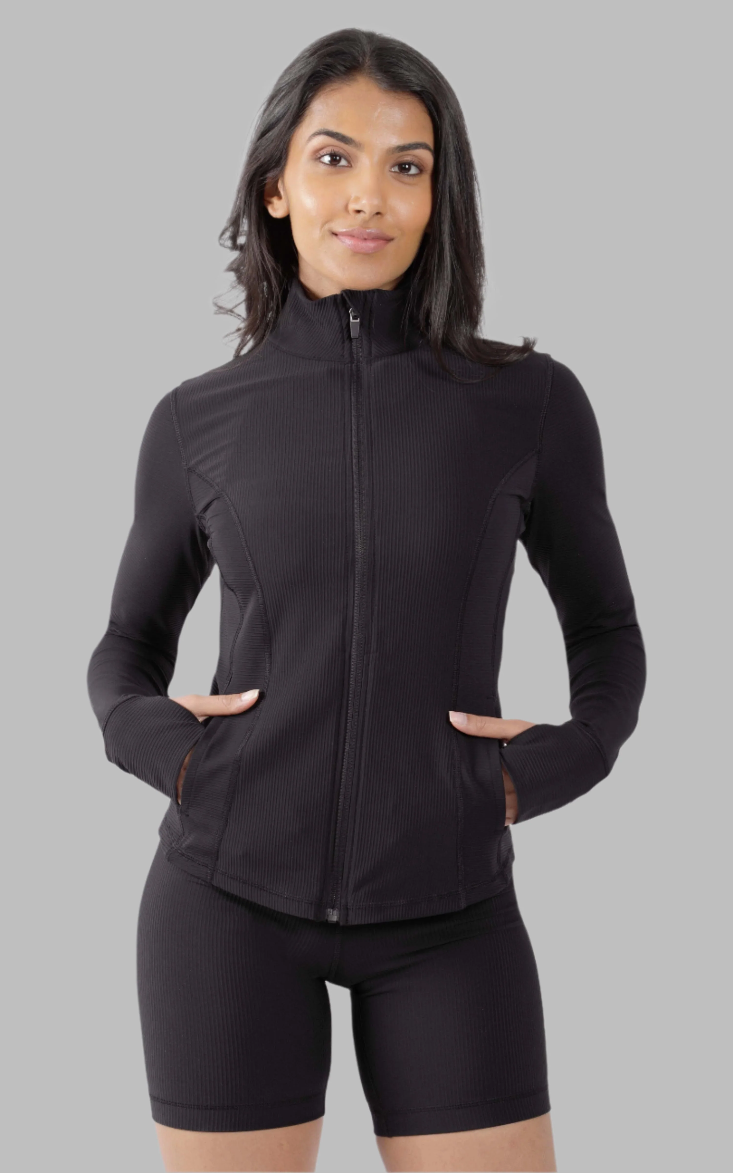 90 Degree by Reflex Interlink Ribbed Princess Seam Performance Jacket - Image 35