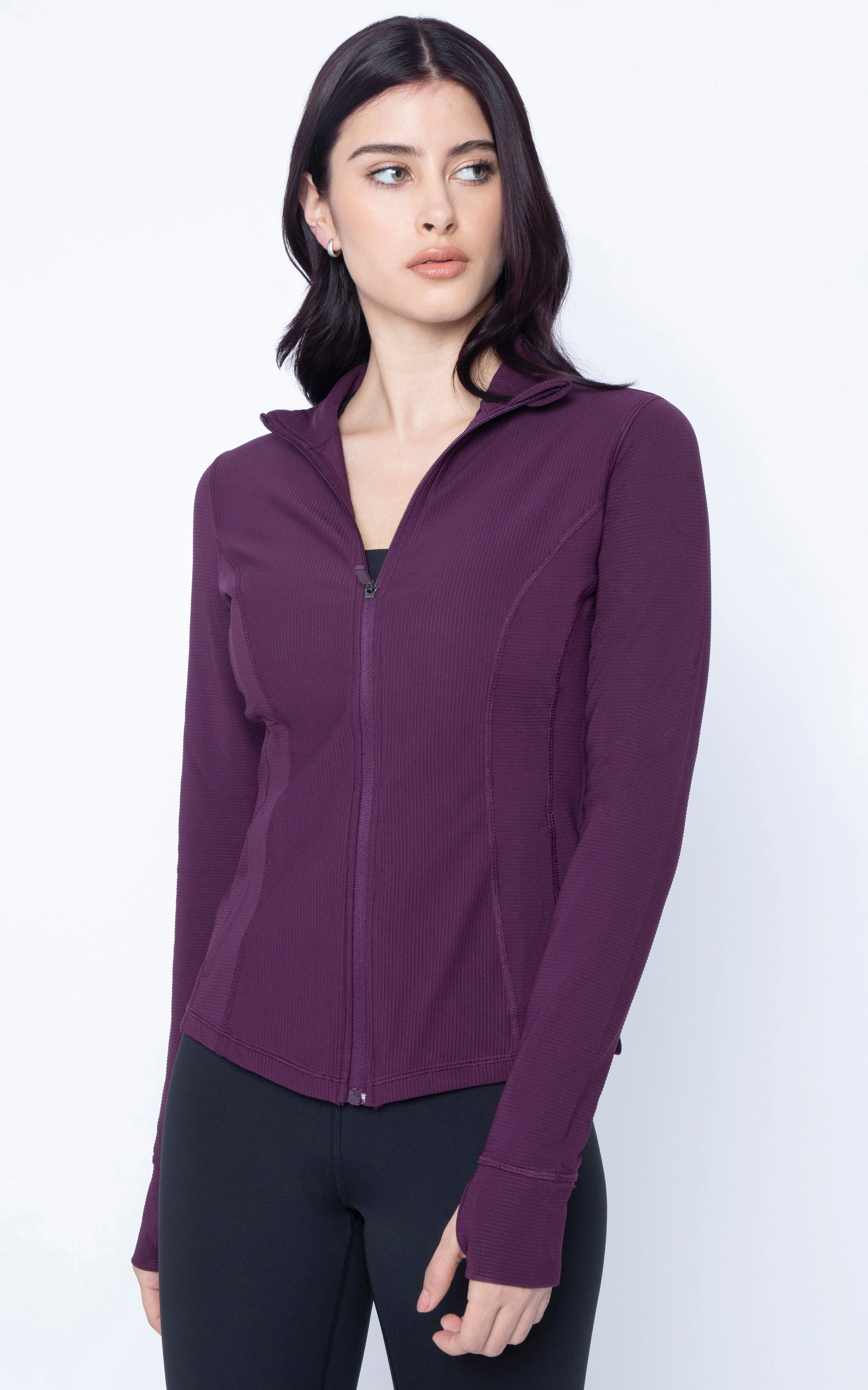 90 Degree by Reflex Interlink Ribbed Princess Seam Performance Jacket - Image 39