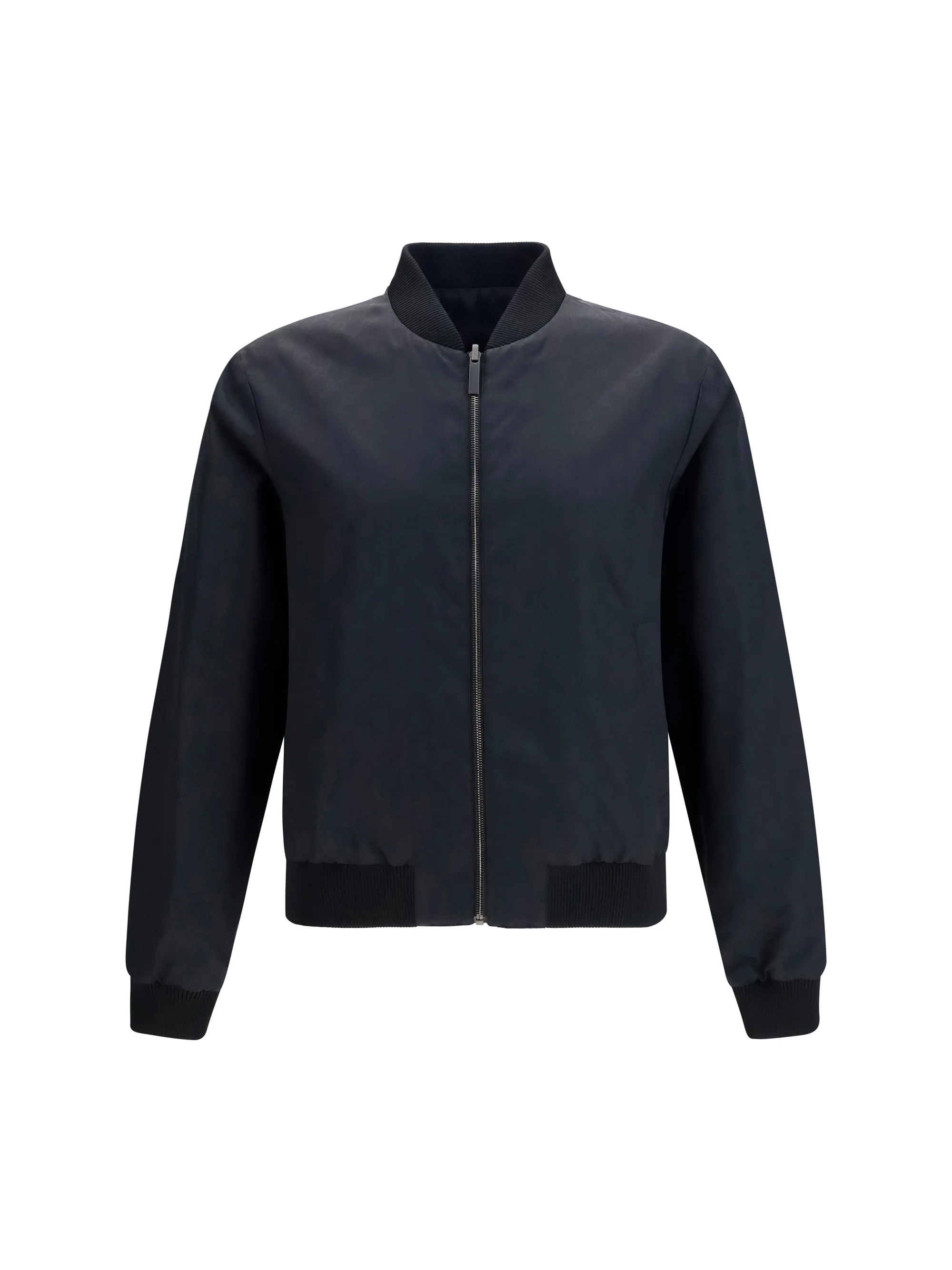 Jacket Reversible Zip Silk Faille Black