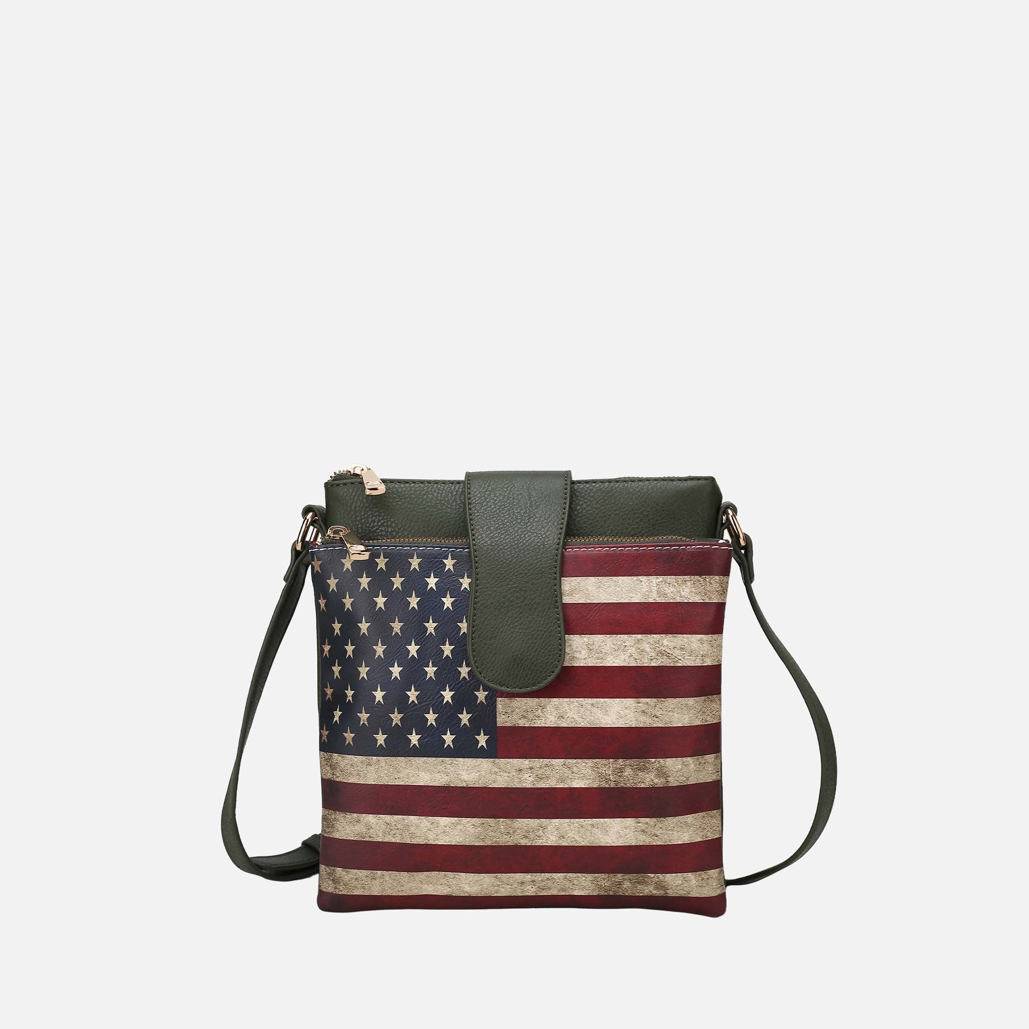 Josephine Printed Flag Crossbody Bag - Image 10