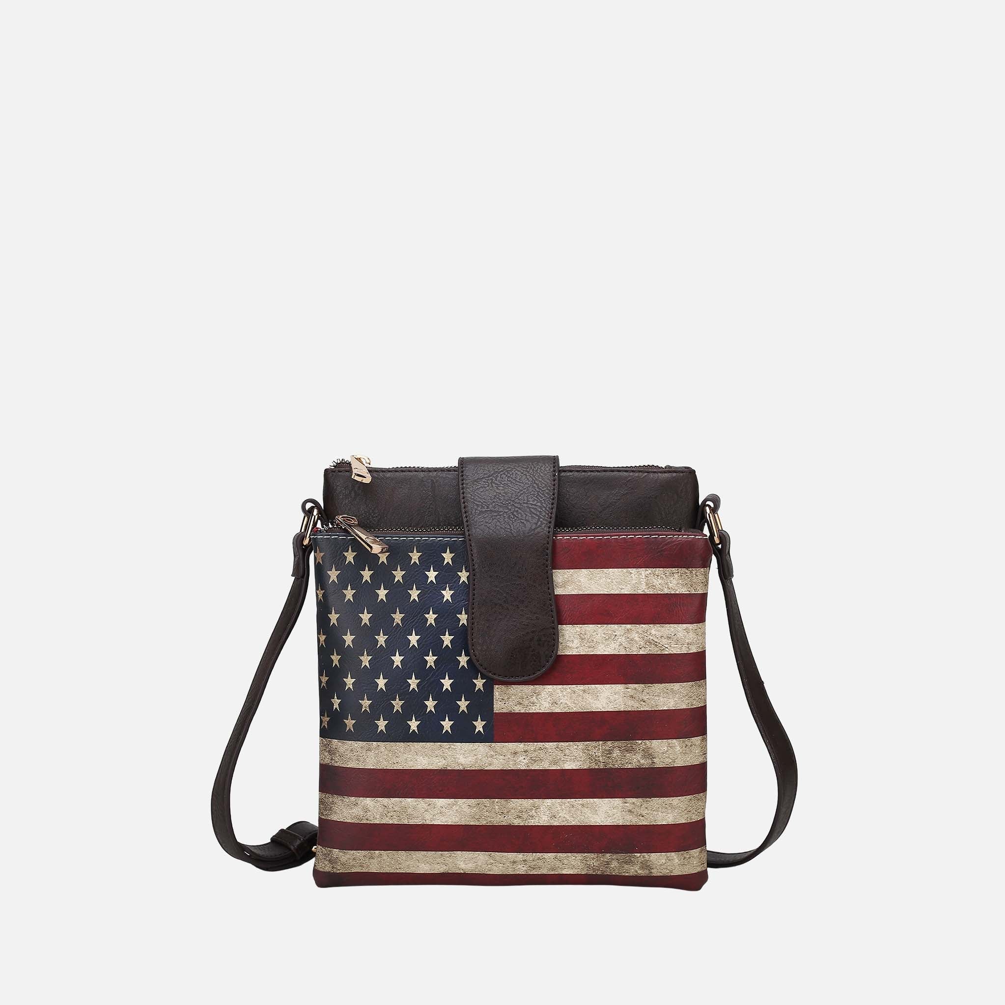 Josephine Printed Flag Crossbody Bag - Image 11