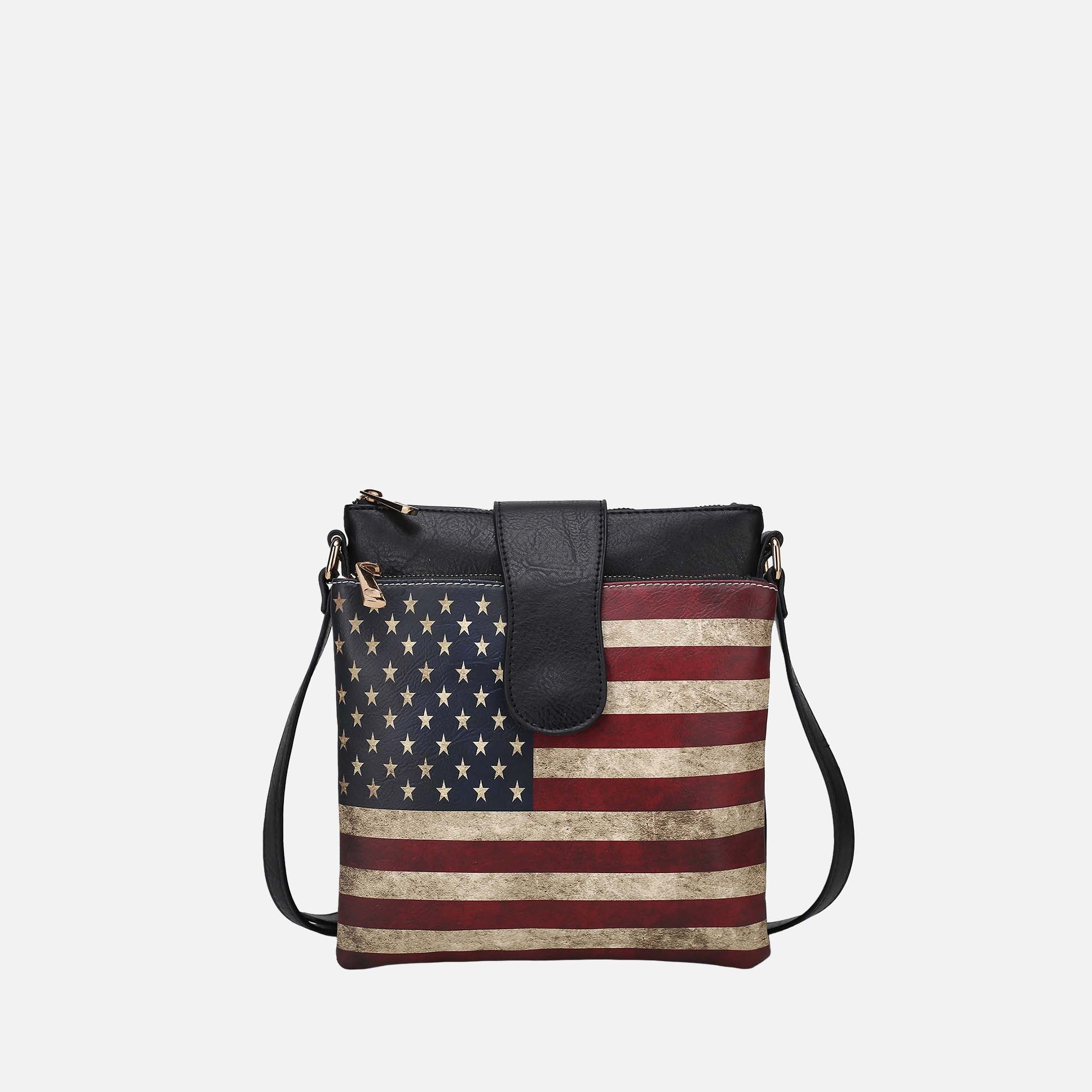 Josephine Printed Flag Crossbody Bag - Image 13