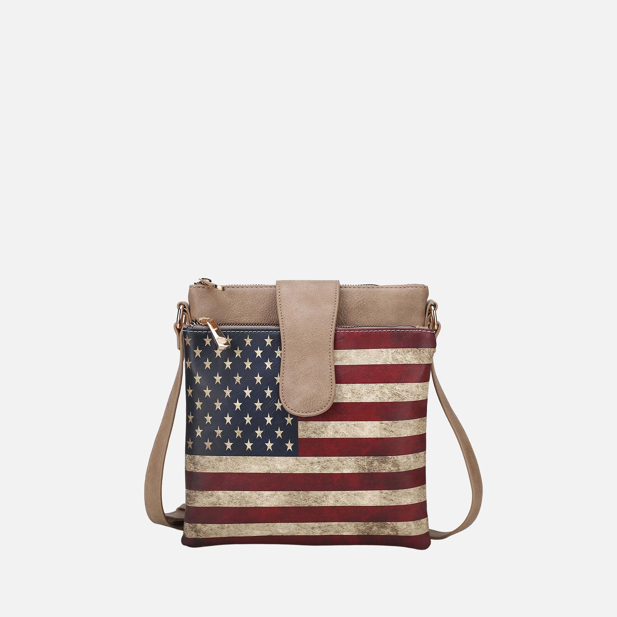 Josephine Printed Flag Crossbody Bag - Image 6