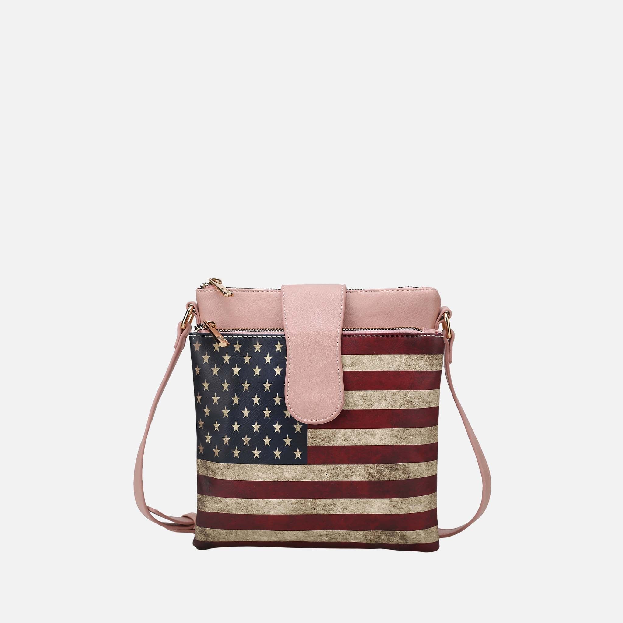 Josephine Printed Flag Crossbody Bag - Image 8