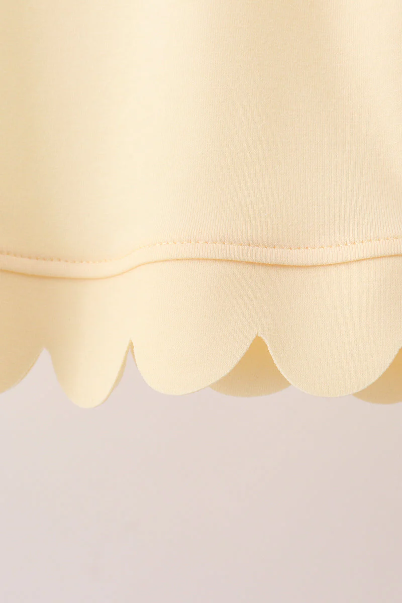 Lemon Scalloped Short Set - Image 4