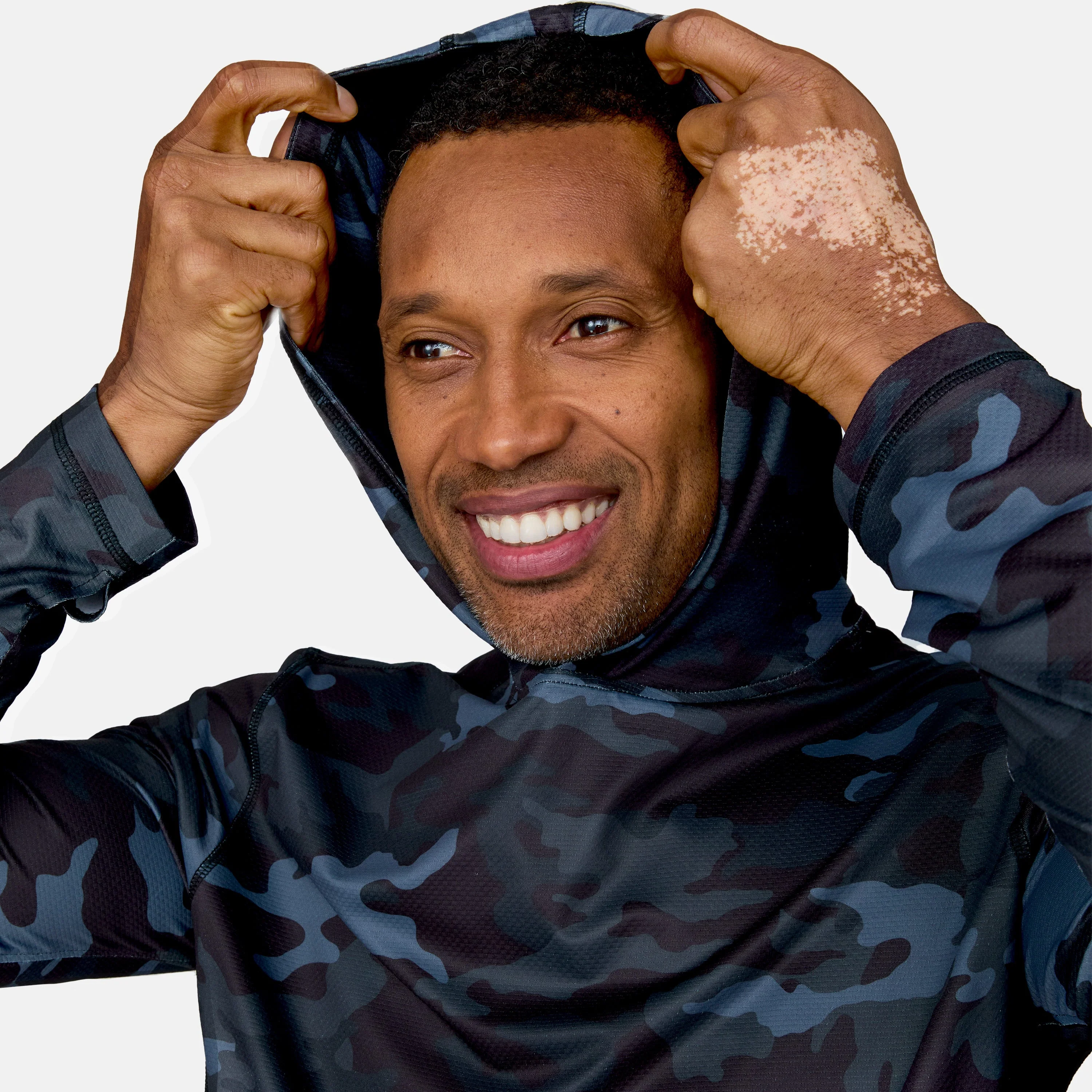Men's SunFree UPF Printed Hoodie - Image 3