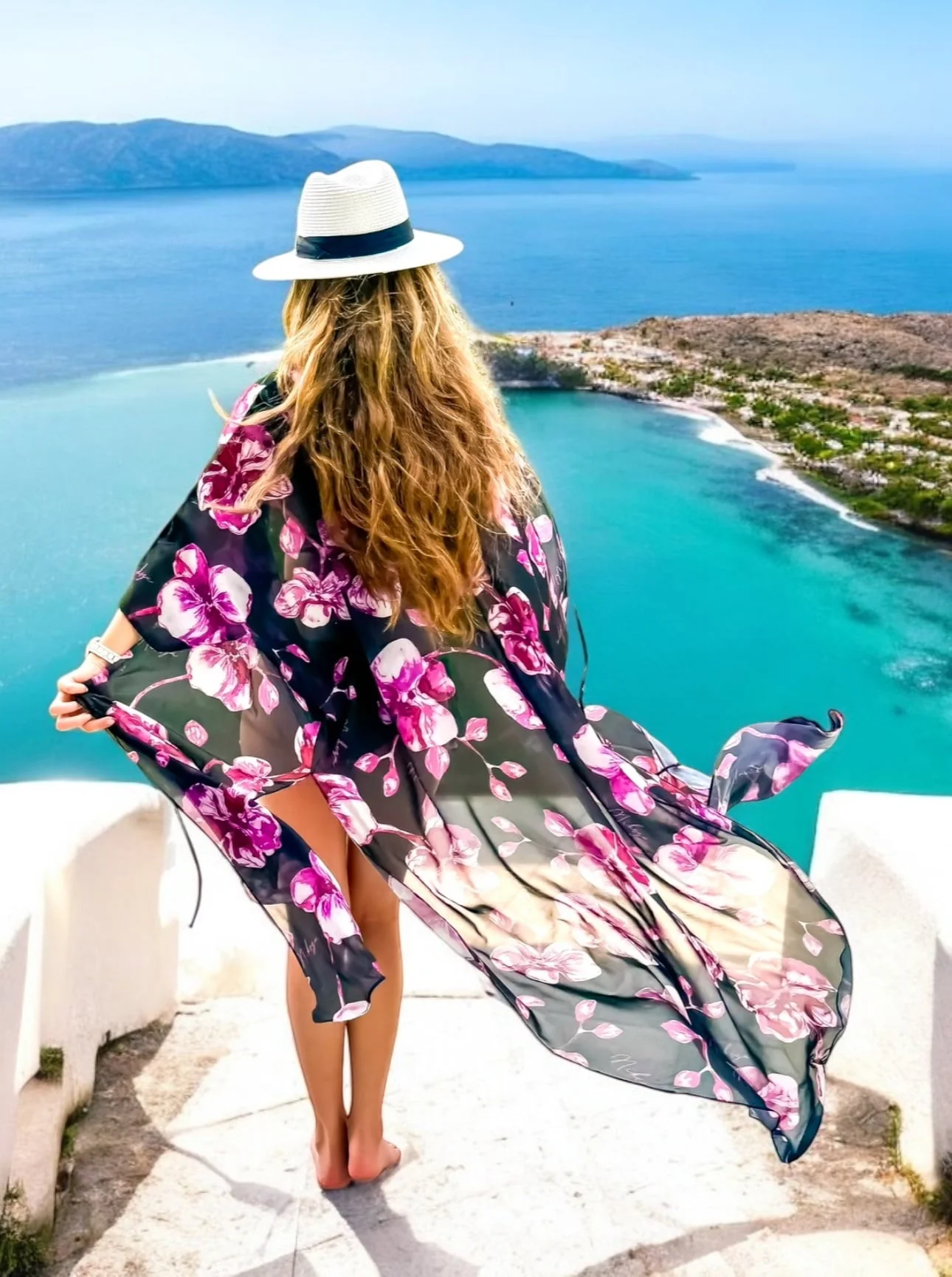 Miranda long cover up 100 % Silk - Image 16
