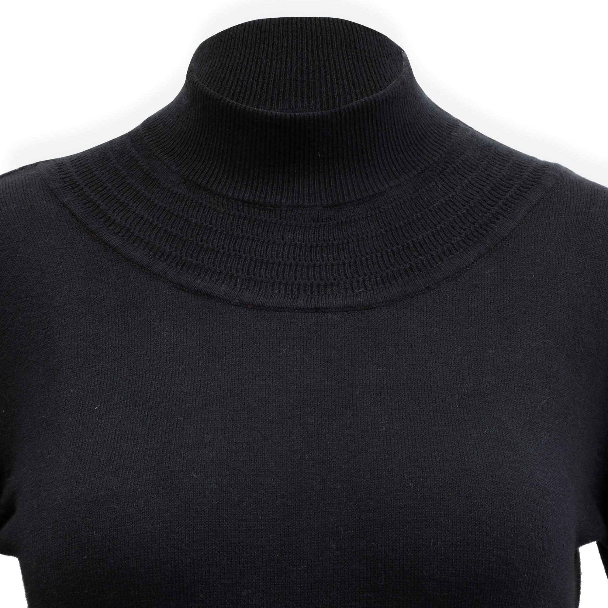 Mock Neck Puff Sleeve Sweater Dress - Image 6