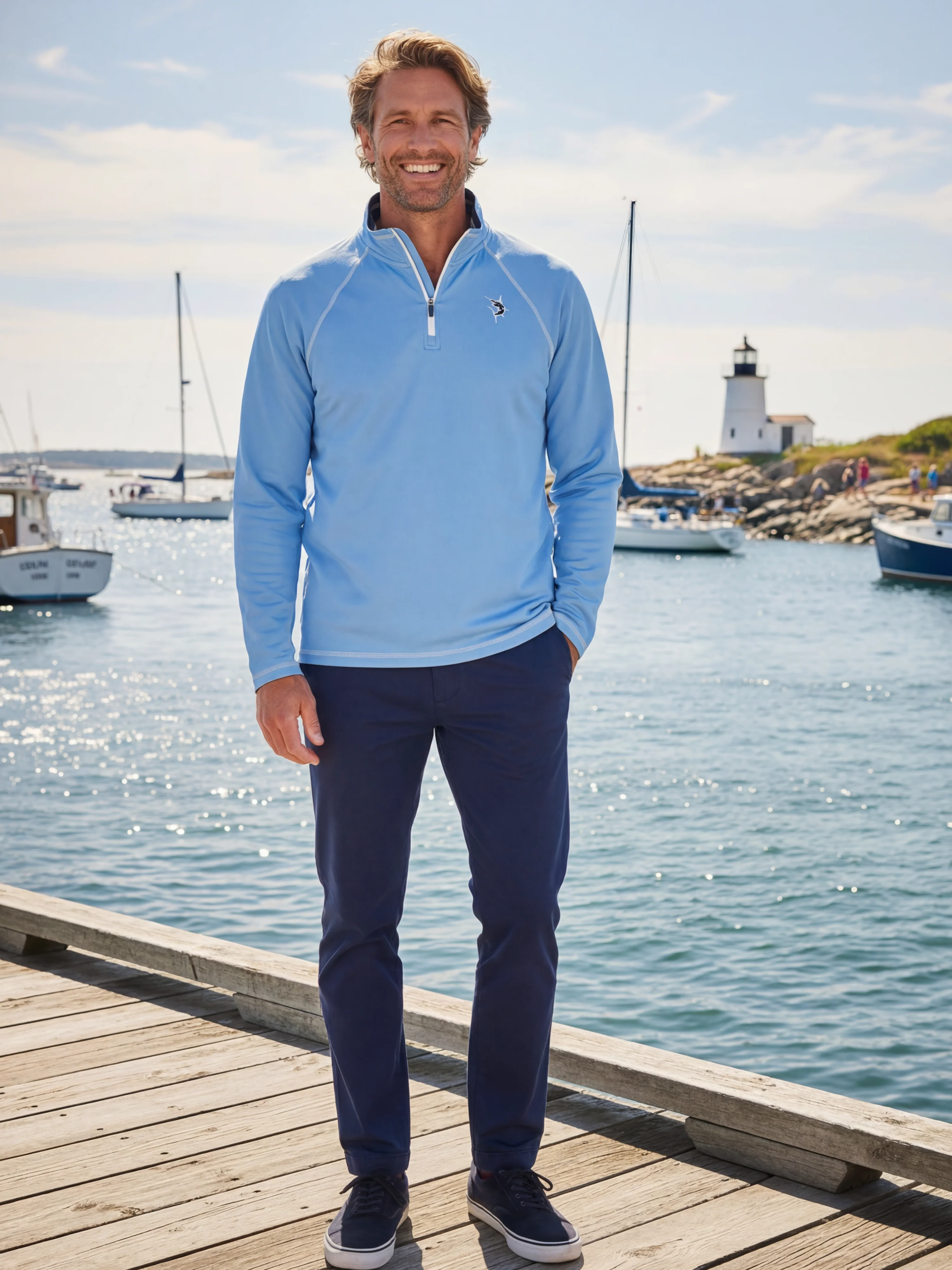 New Harbor Quarter Zip Effortless Comfort - Image 3