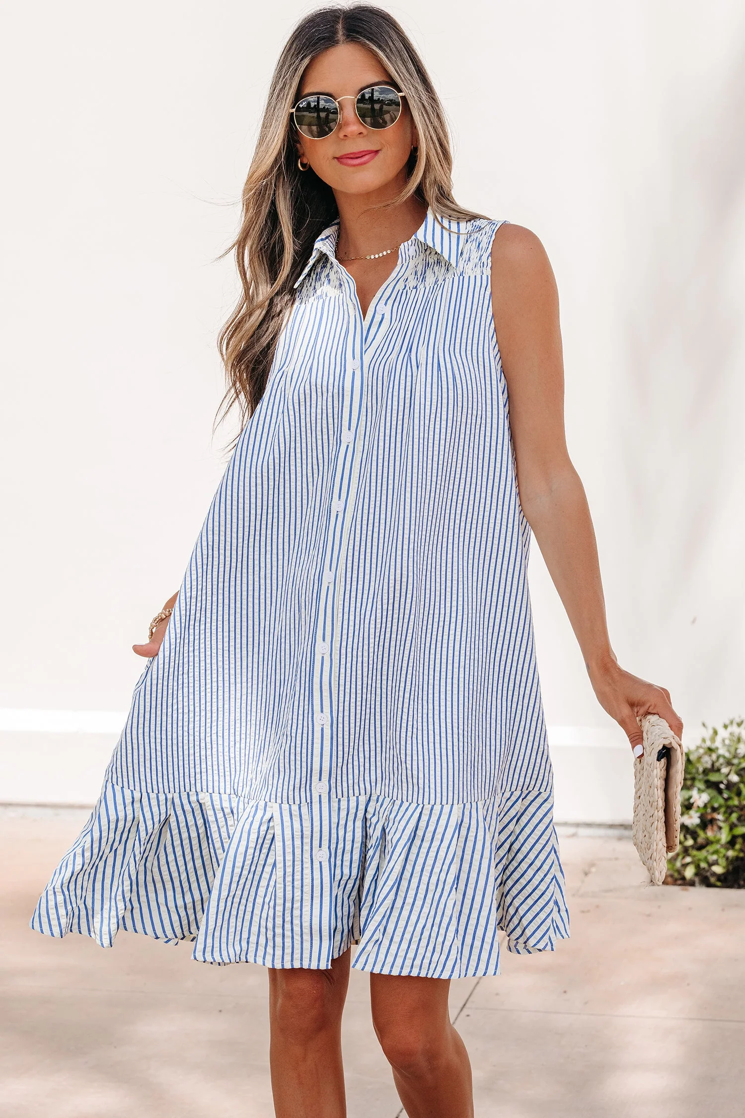 Threaded Pear Noa Stripe Dress - Image 4
