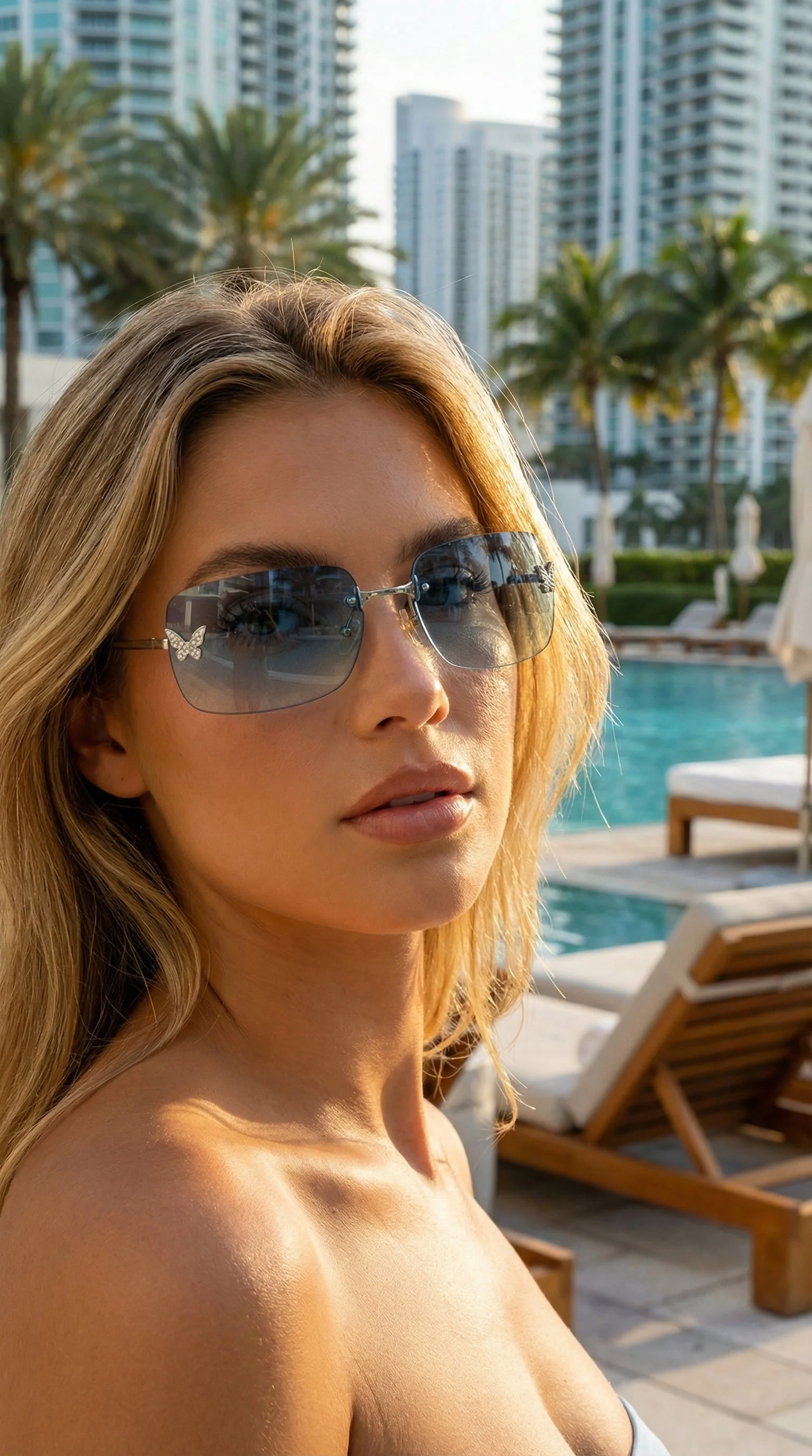Papillon Purple Sunglasses - Image 7