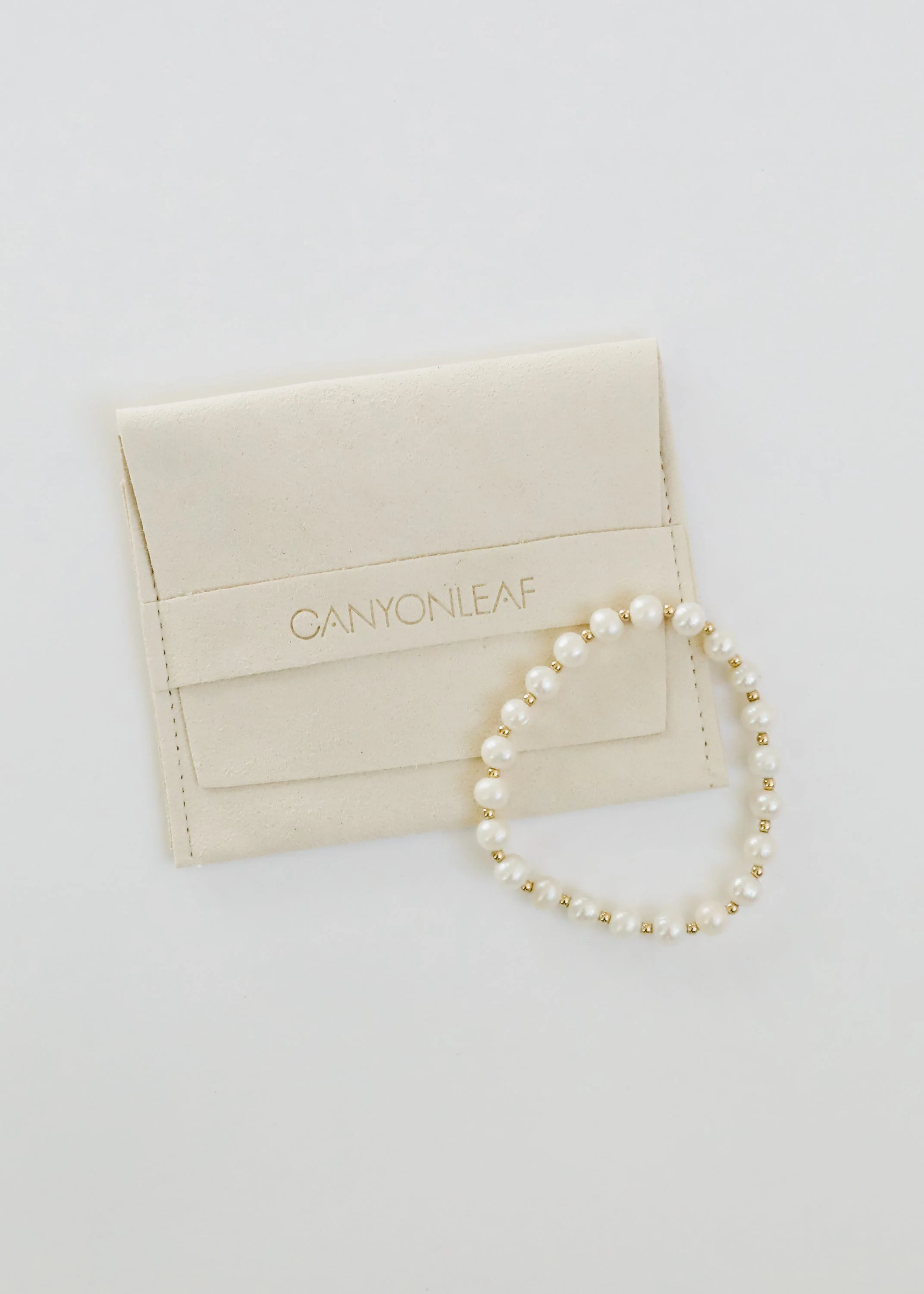 Pearl : 14k Gold Filled Sun + Moon || Stretch Bracelets - Image 4