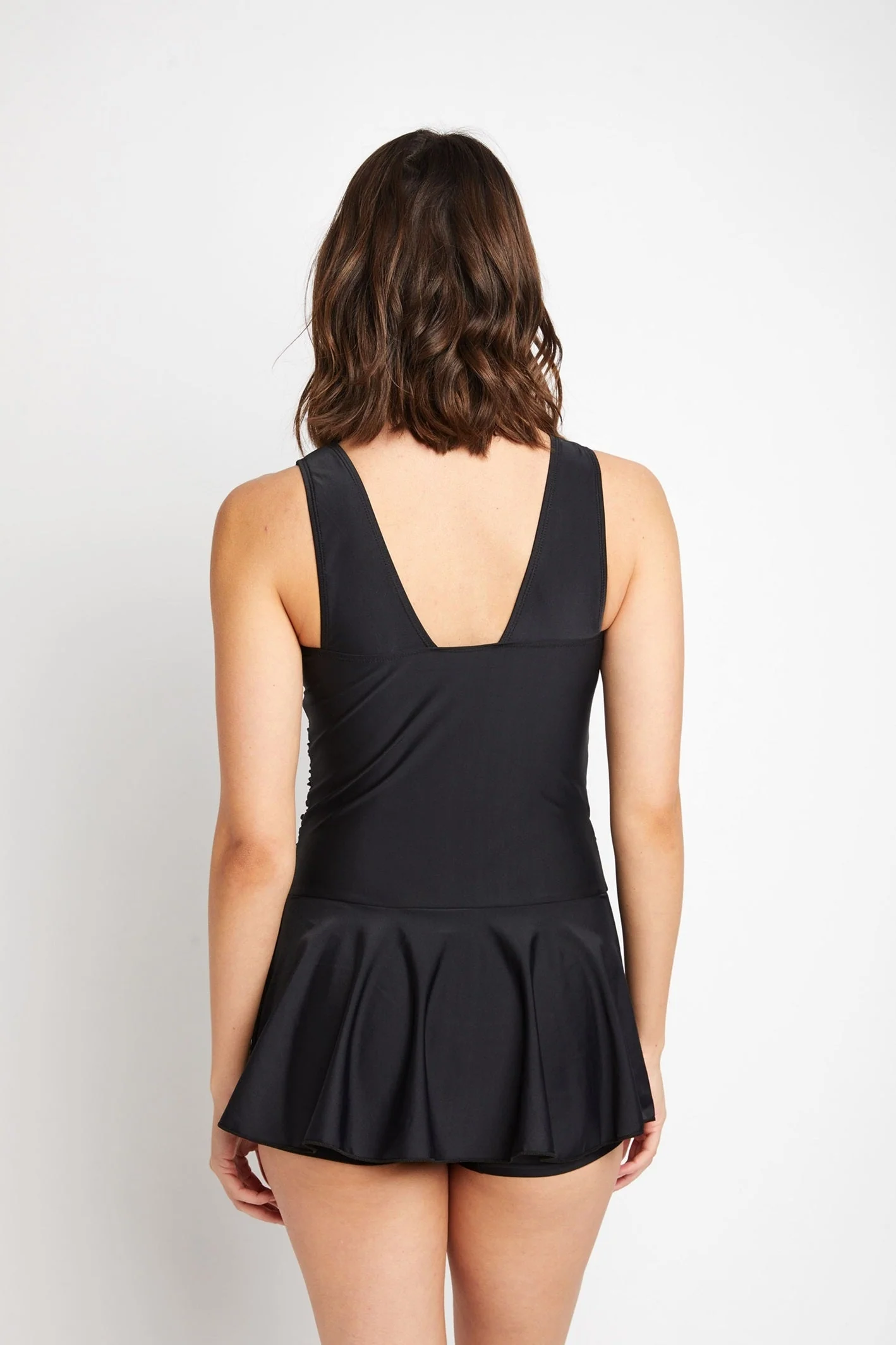Marina West PF837 Skirted Swimdress (Black) - Image 3