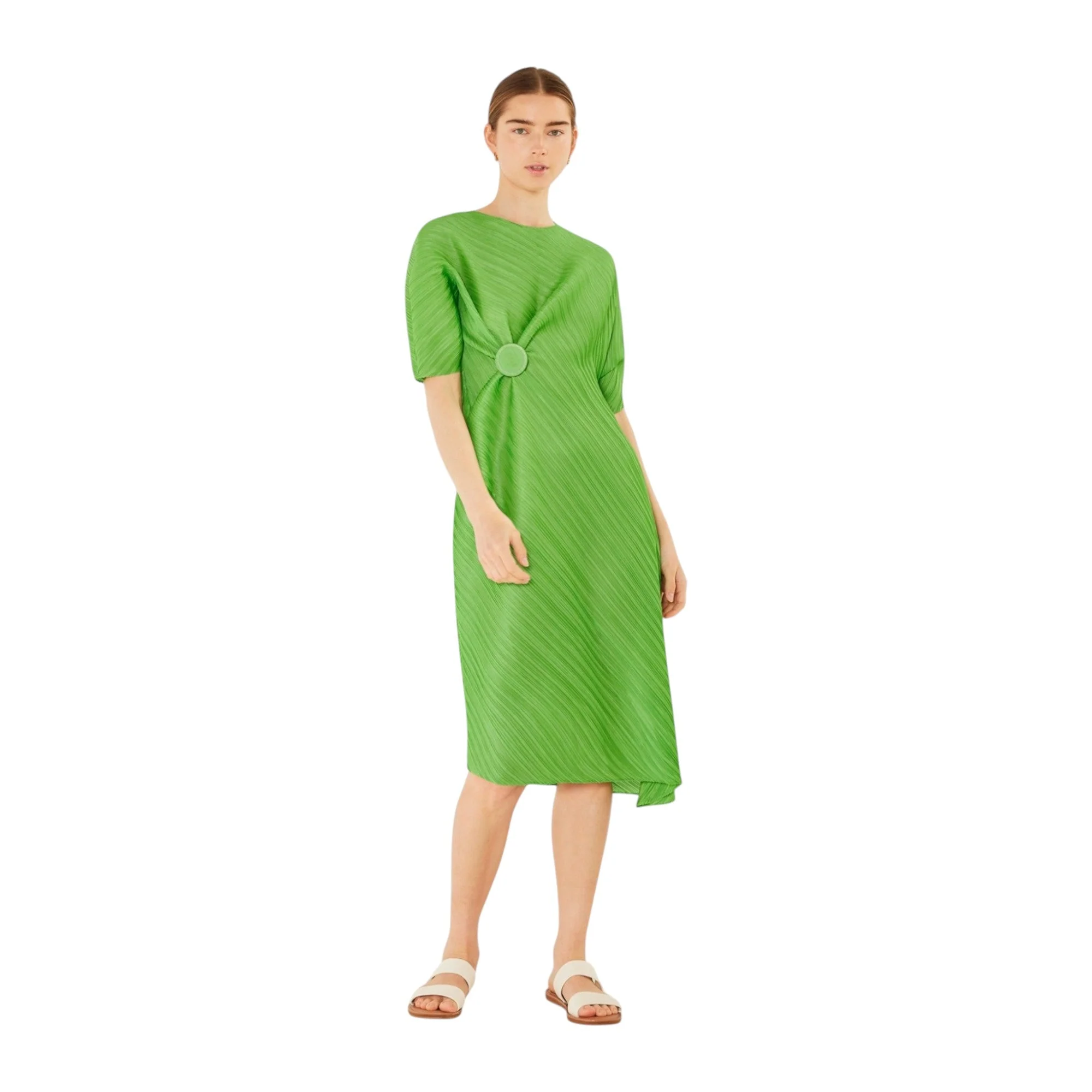 Marina West D03BT Pleated Dolman Sleeve Dress - Image 7