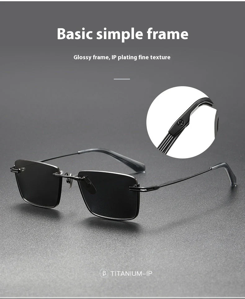 Pure Titanium Polarized Sunglasses – Retro British Style - Image 10